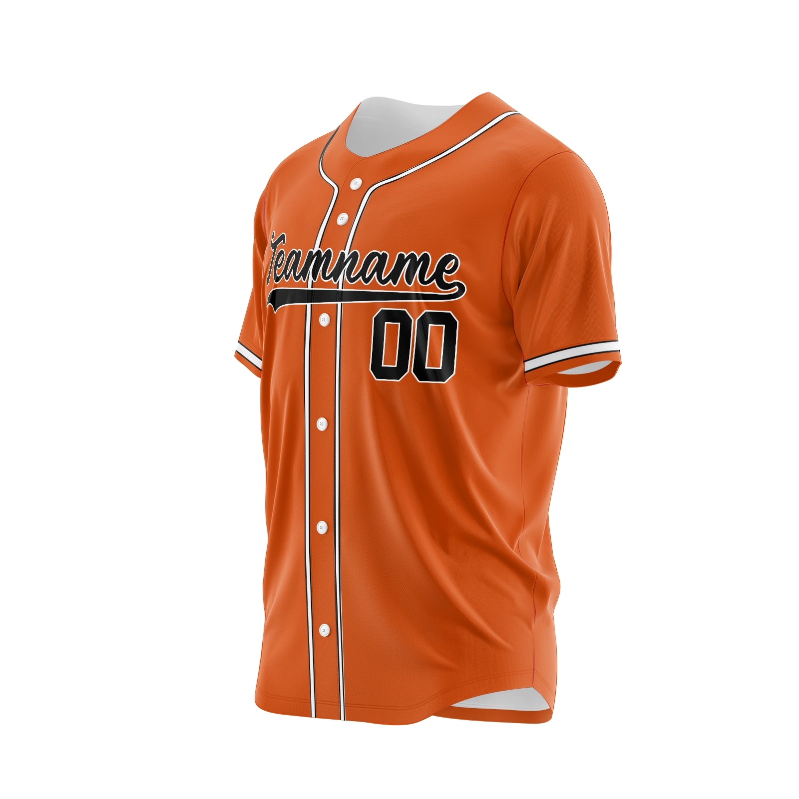 Custom Orange Blue-Red Authentic Baseball Jersey