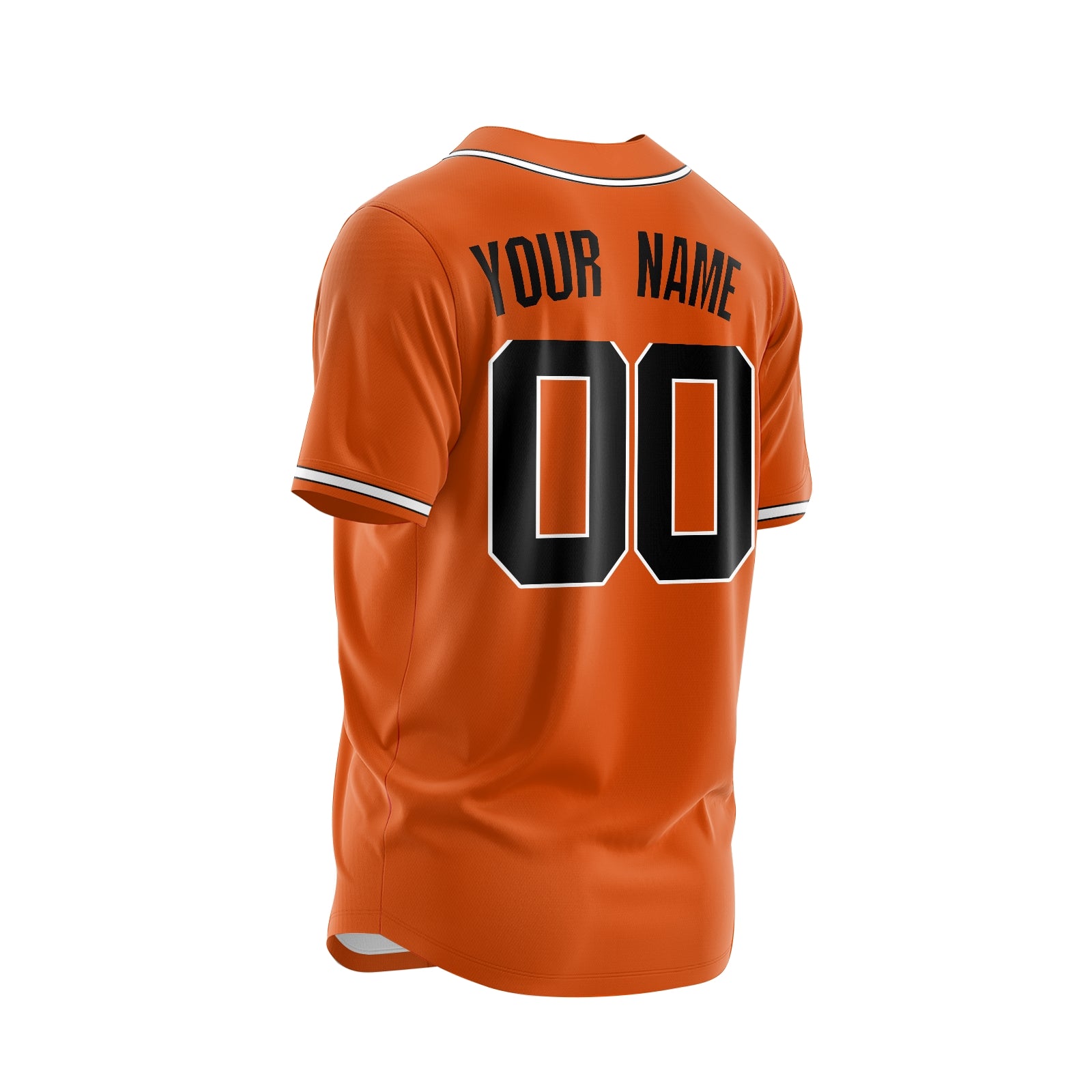 Custom Orange Blue-Red Authentic Baseball Jersey