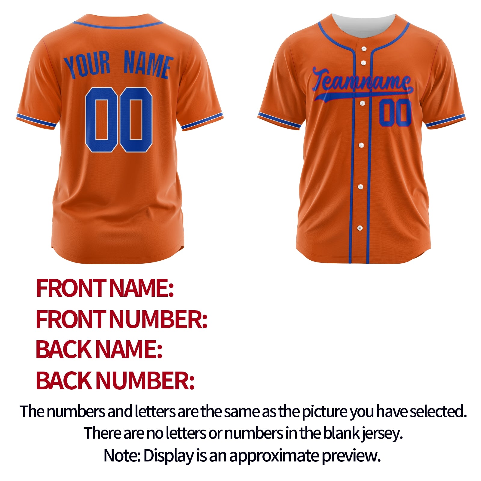 Custom Red Blue-White Authentic Baseball Jersey