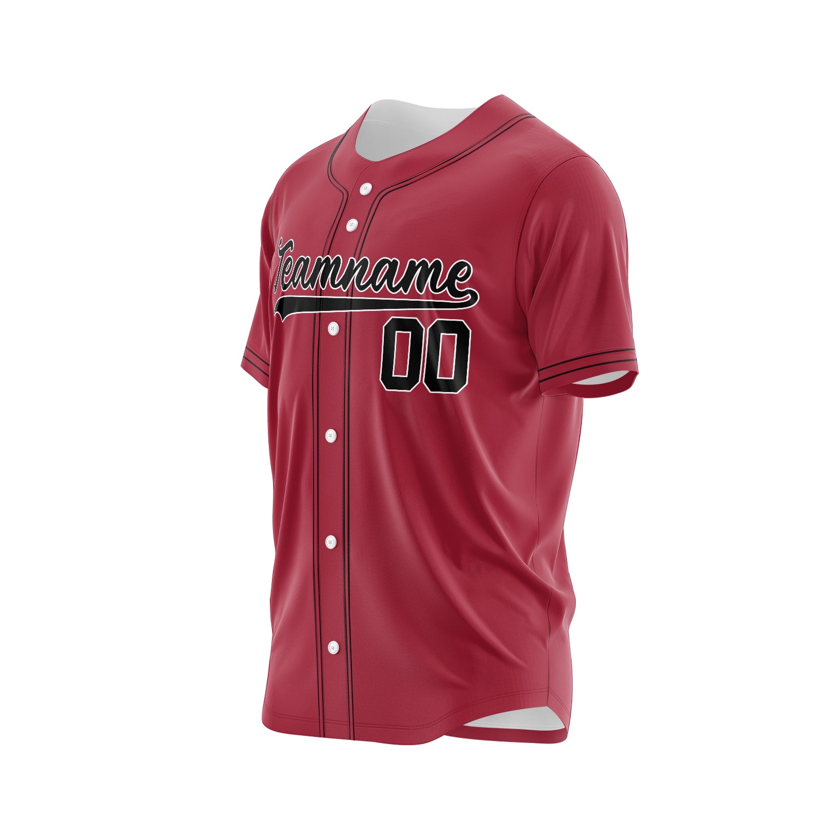 Custom Red Blue-White Authentic Baseball Jersey