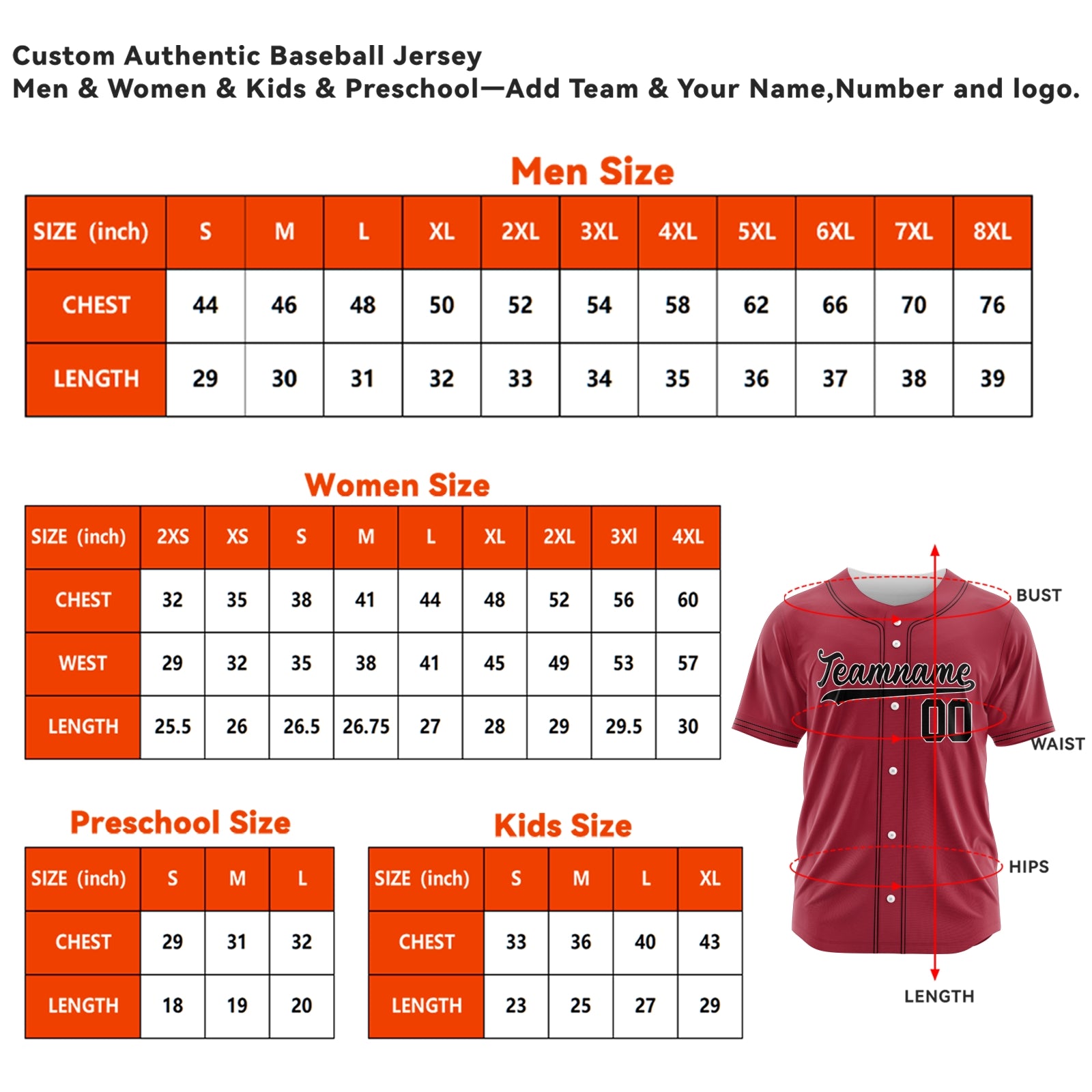 Custom Red Blue-White Authentic Baseball Jersey