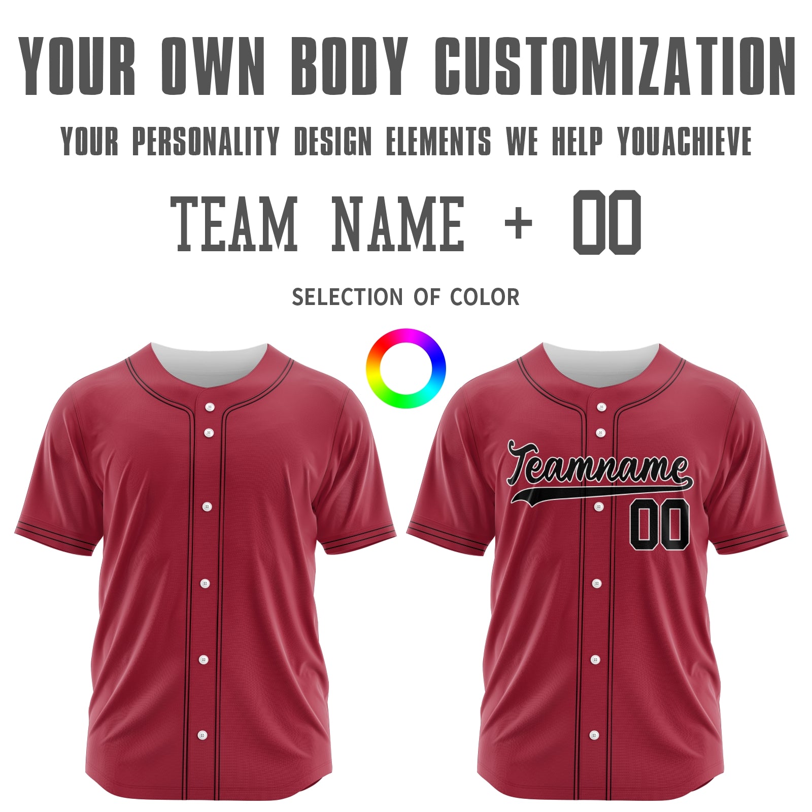 Custom Red Blue-White Authentic Baseball Jersey