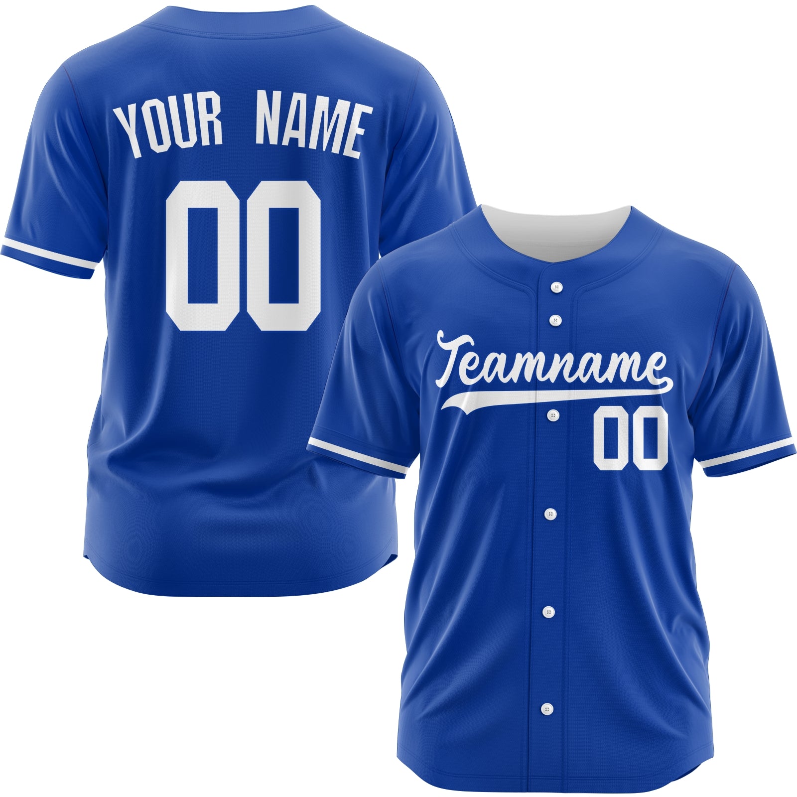 Custom Dark Blue Yellow-White Authentic Baseball Jersey