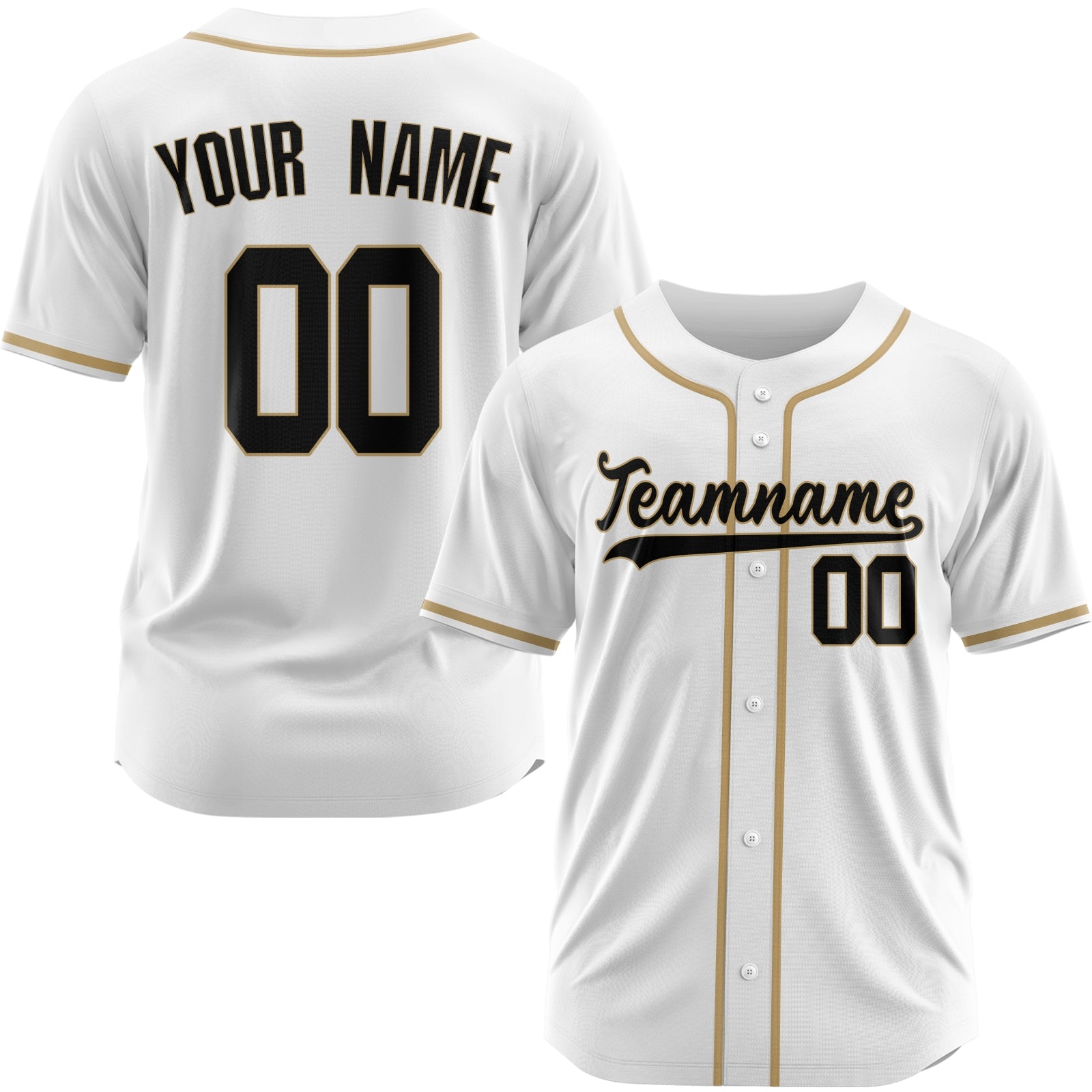 Custom White Blue-White Authentic Baseball Jersey