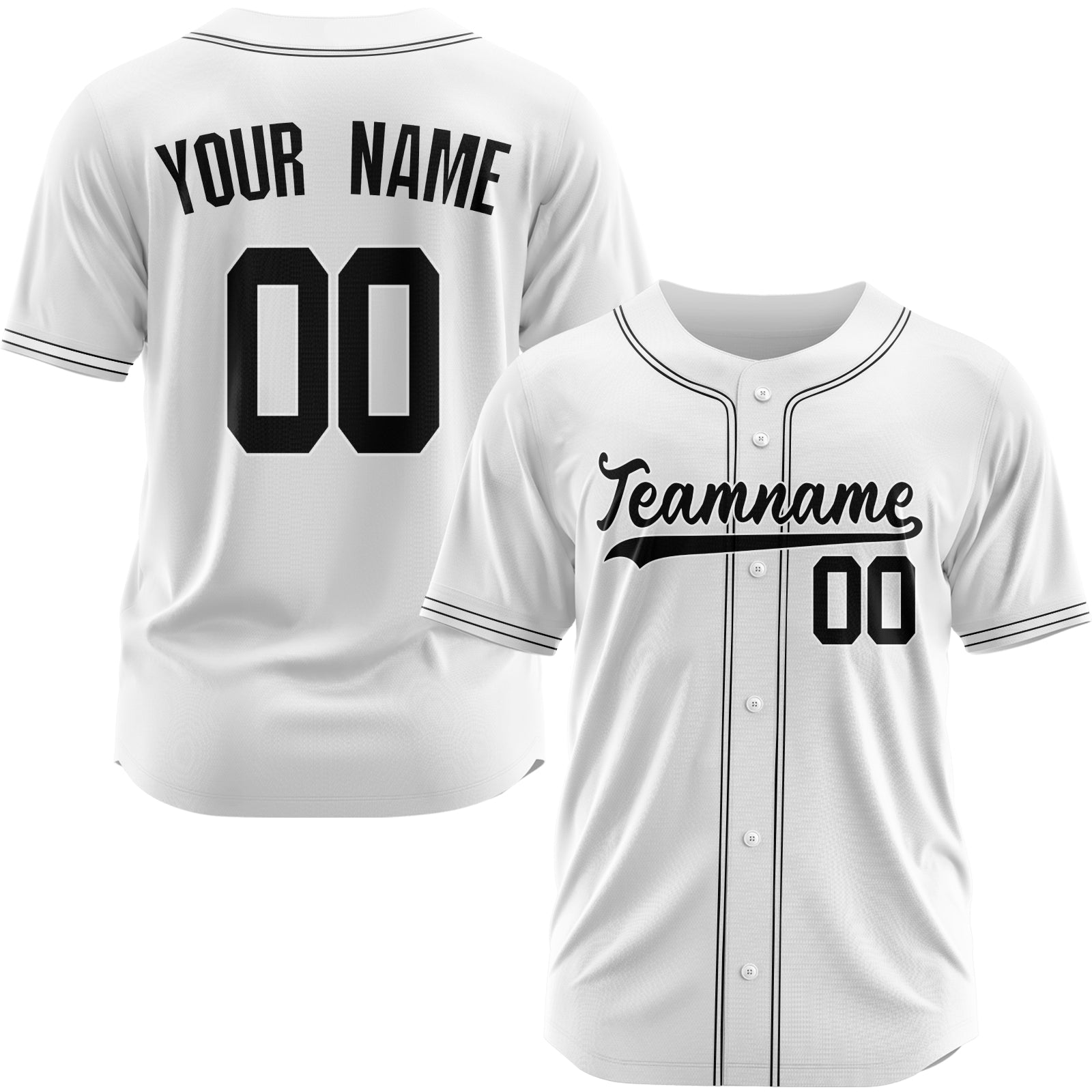 Custom White Blue-White Authentic Baseball Jersey