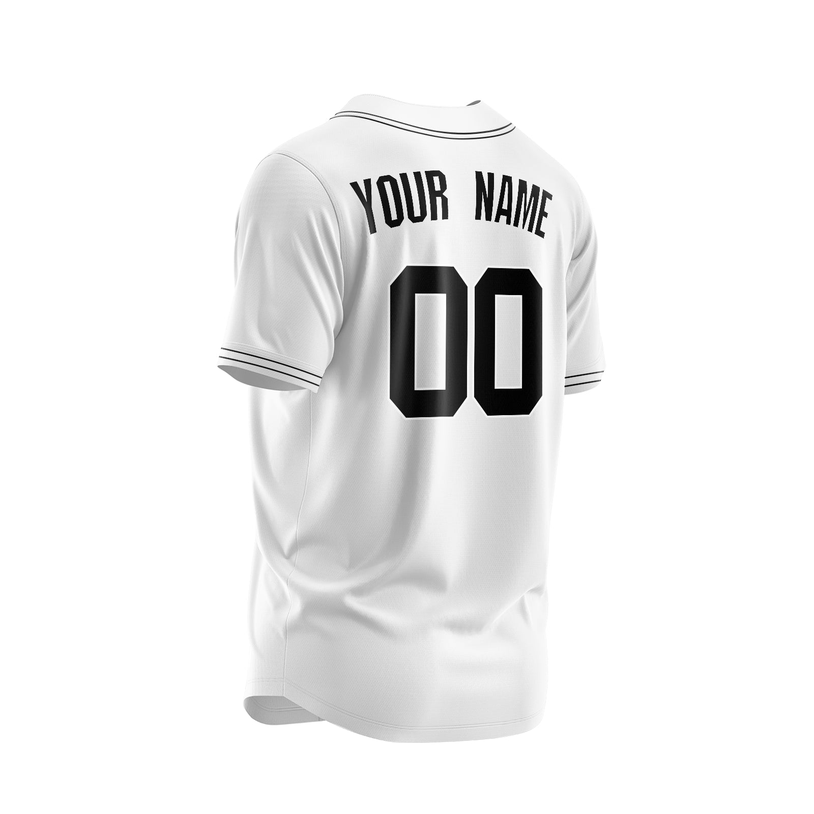 Custom White Blue-White Authentic Baseball Jersey