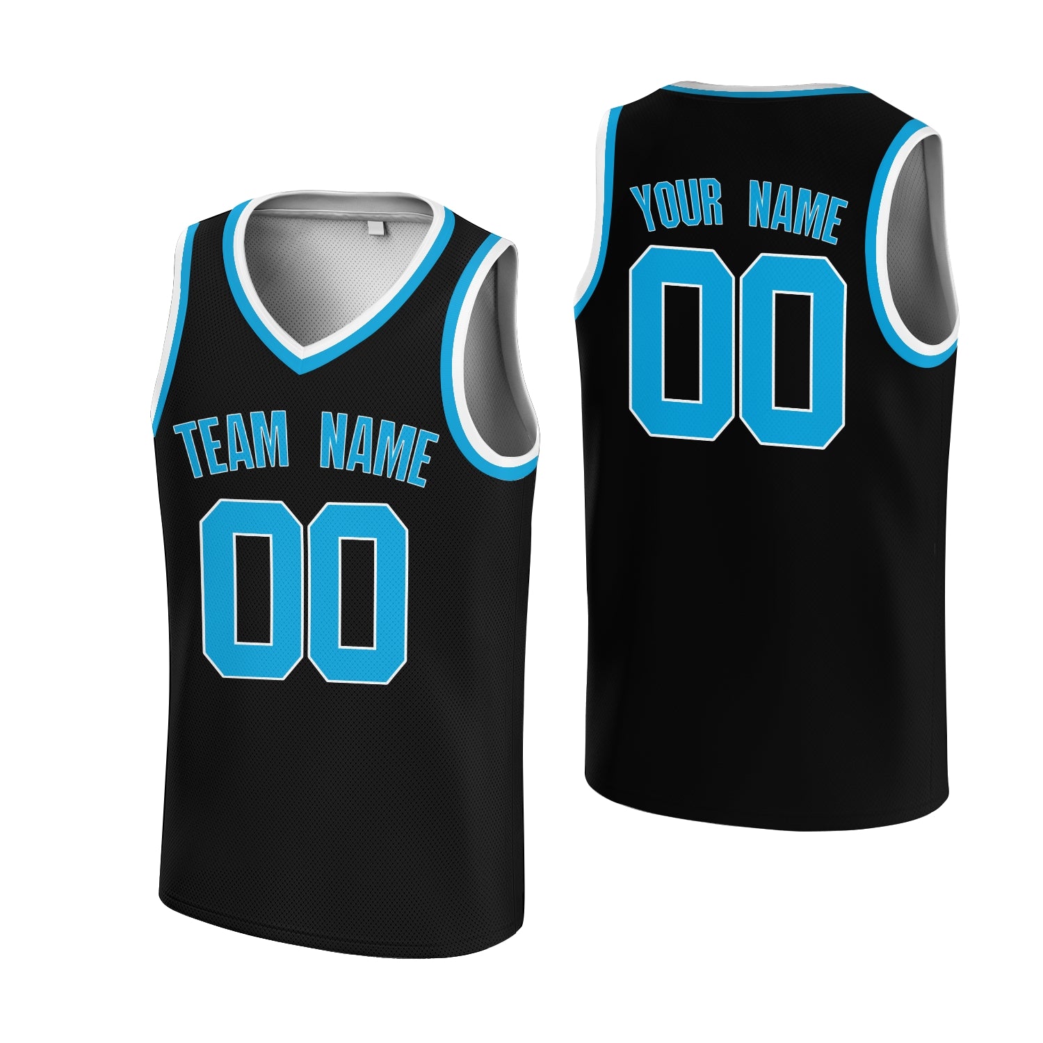 Custom Black Cerise-White V-Neck Basketball Jersey