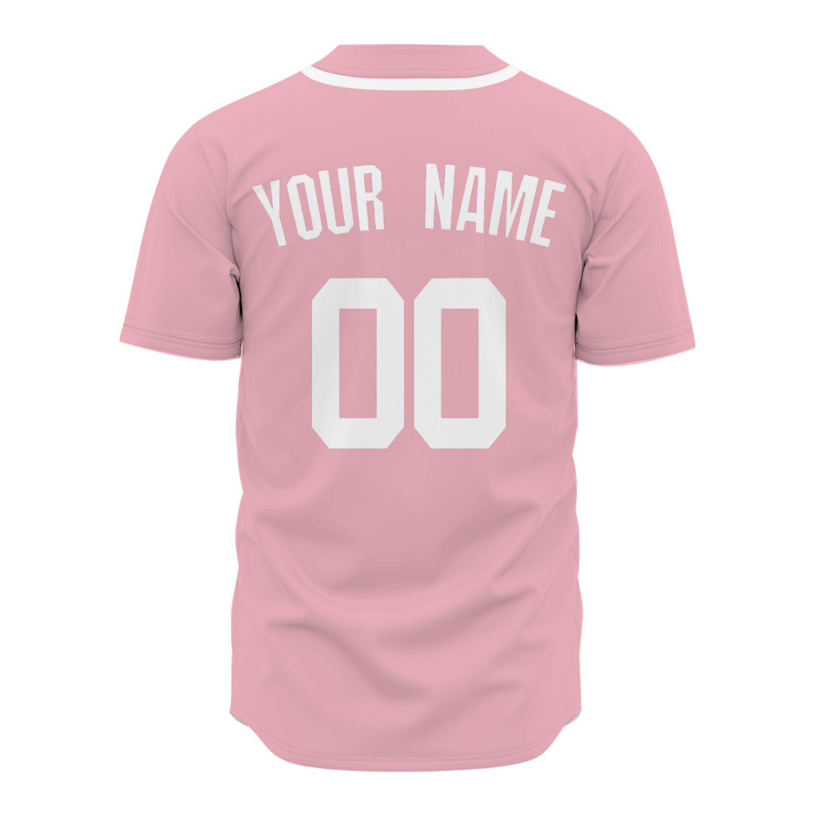 Custom Flesh Pink White Authentic Baseball Jersey