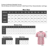 Custom Flesh Pink White Authentic Baseball Jersey