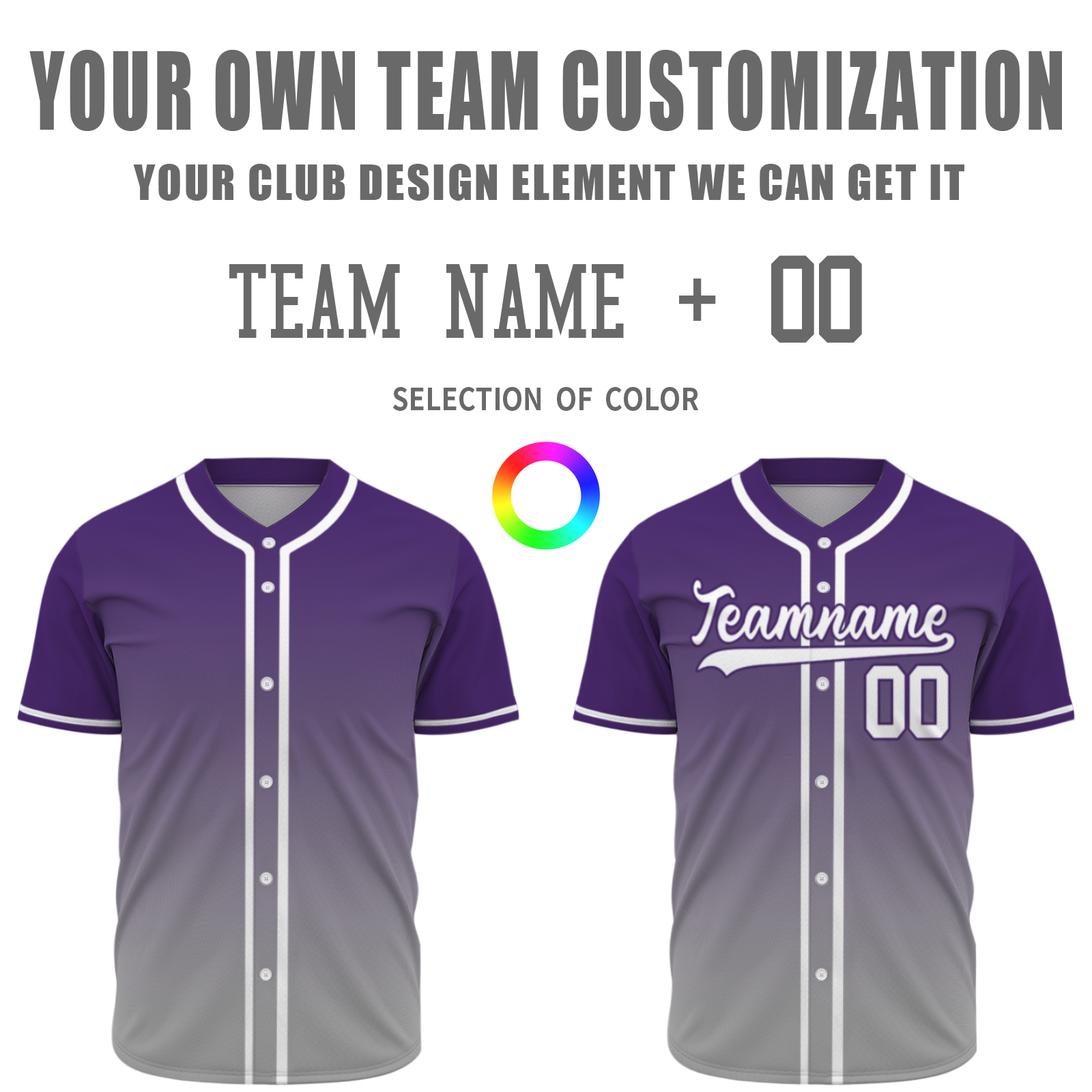 Custom Azure White-Black Authentic Fade Fashion Baseball Jersey