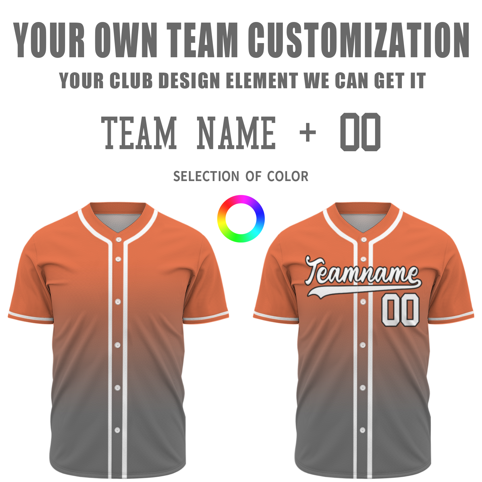 Custom Azure White-Black Authentic Fade Fashion Baseball Jersey