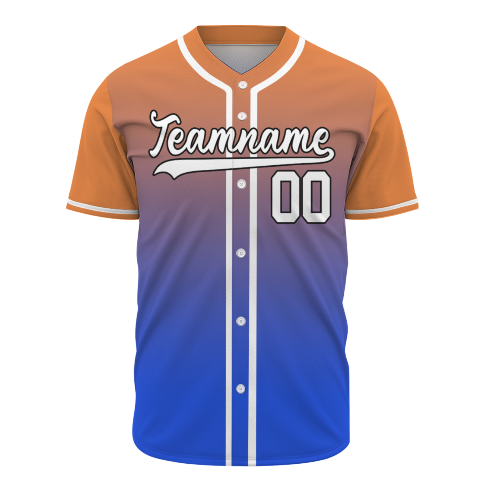 Custom Apricot Yellow Cerise-White Authentic Fade Fashion Baseball Jersey