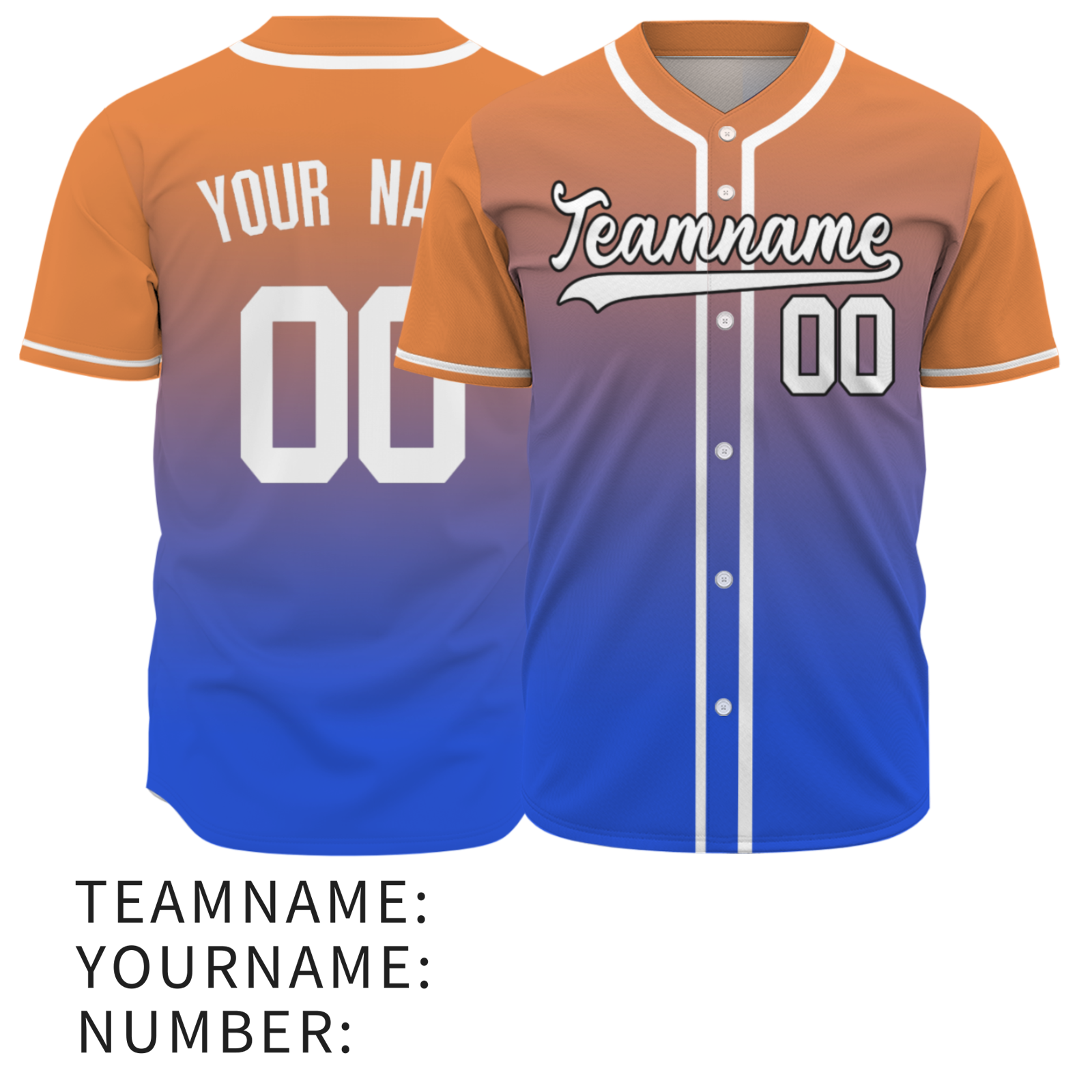 Custom Apricot Yellow Cerise-White Authentic Fade Fashion Baseball Jersey