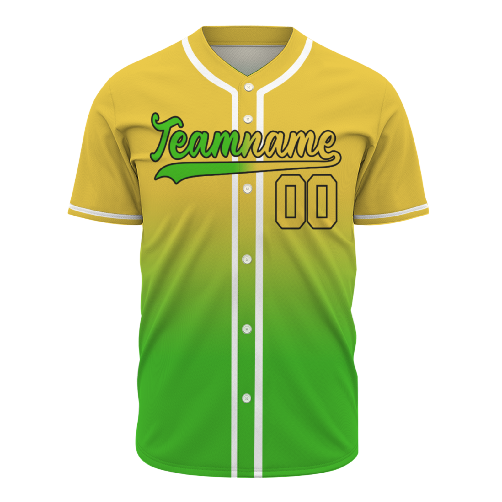 Custom Apricot Yellow Cerise-White Authentic Fade Fashion Baseball Jersey