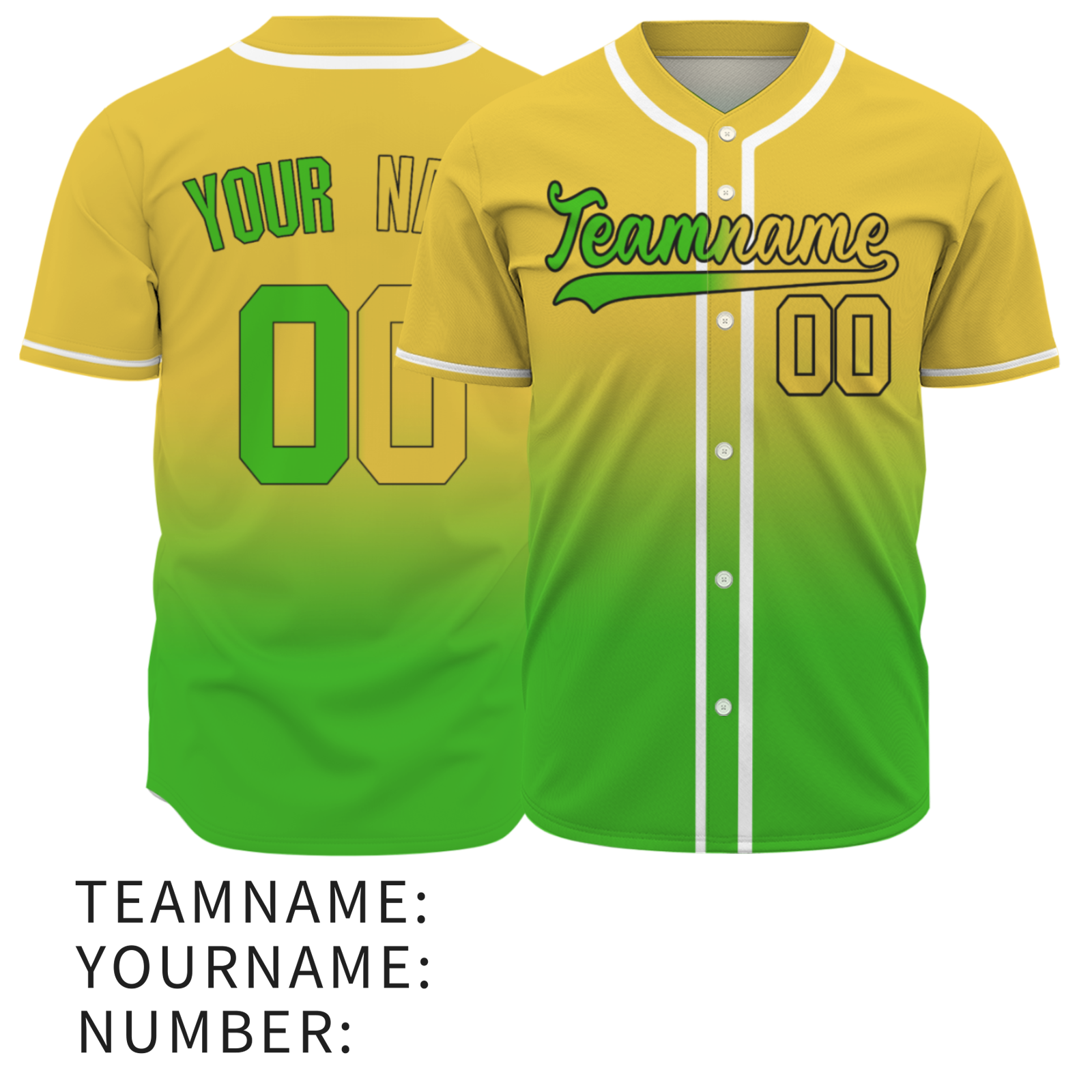 Custom Apricot Yellow Cerise-White Authentic Fade Fashion Baseball Jersey