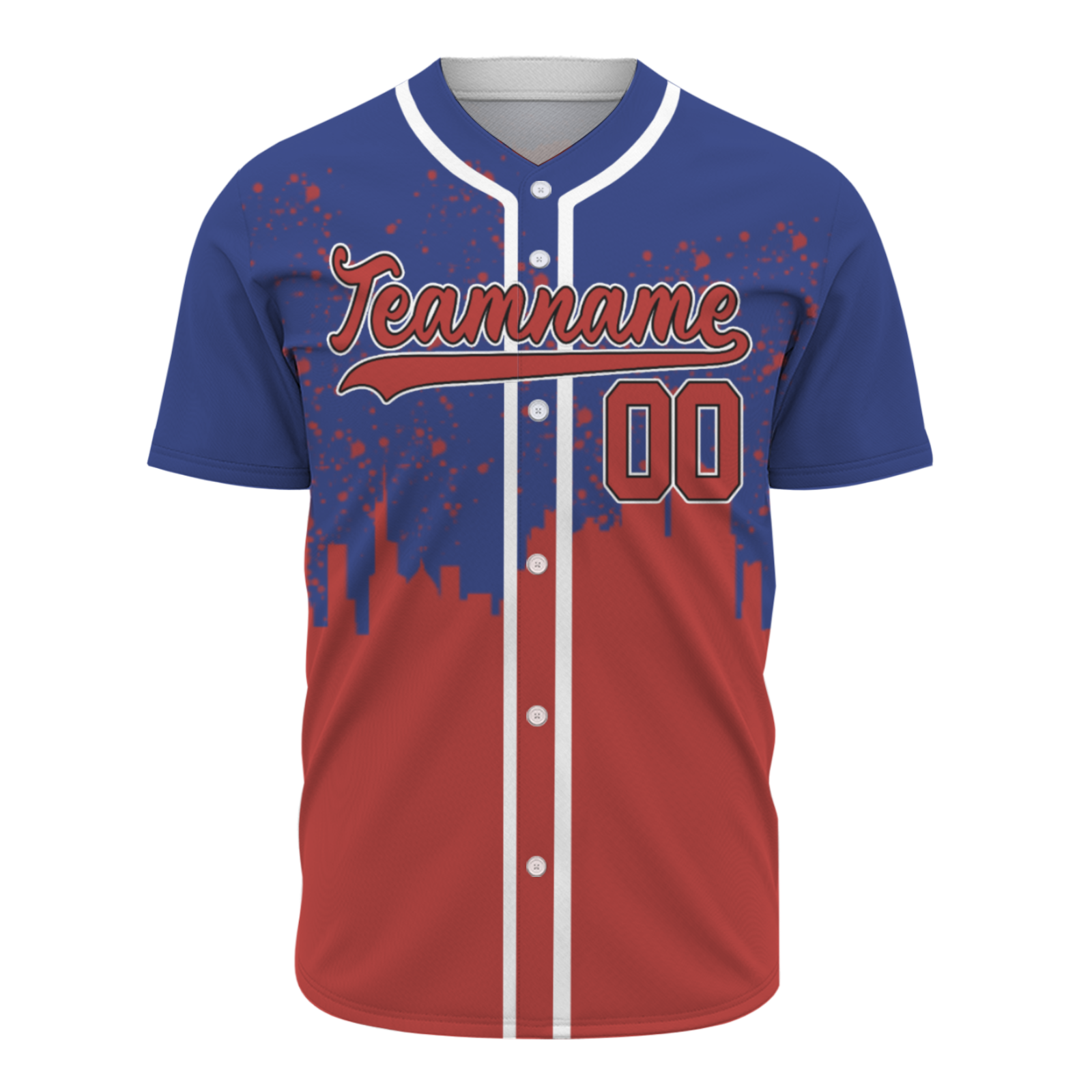 Custom Indigo Dark Red-White Authentic City's Reflection Baseball Jersey