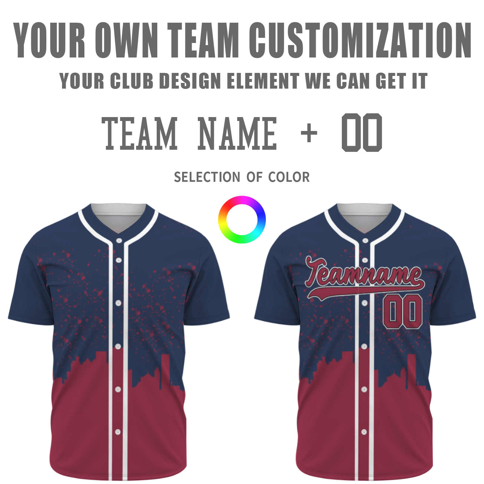 Custom Indigo Dark Red-White Authentic City's Reflection Baseball Jersey