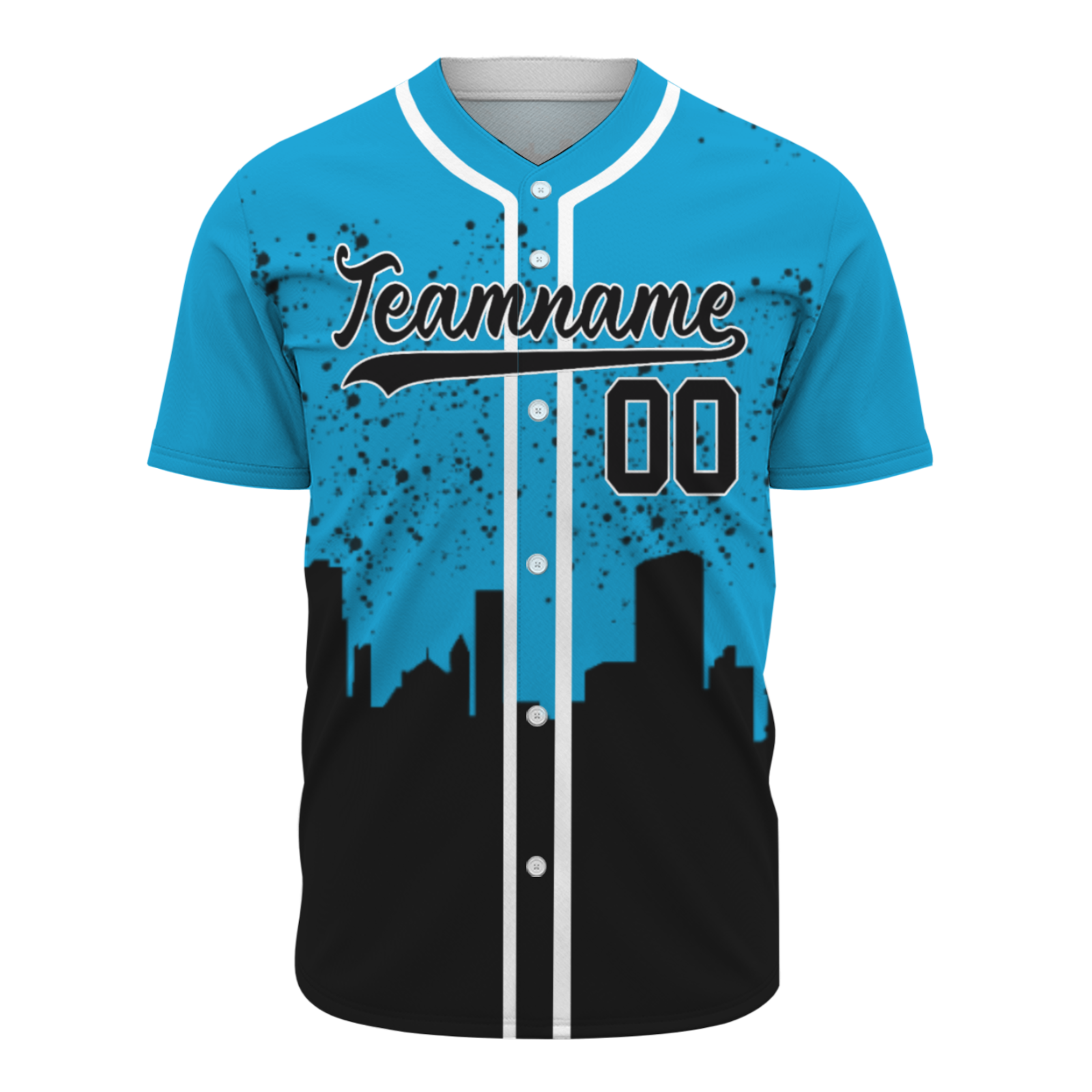 Custom Dark Blue Black-White Authentic City's Reflection Baseball Jersey