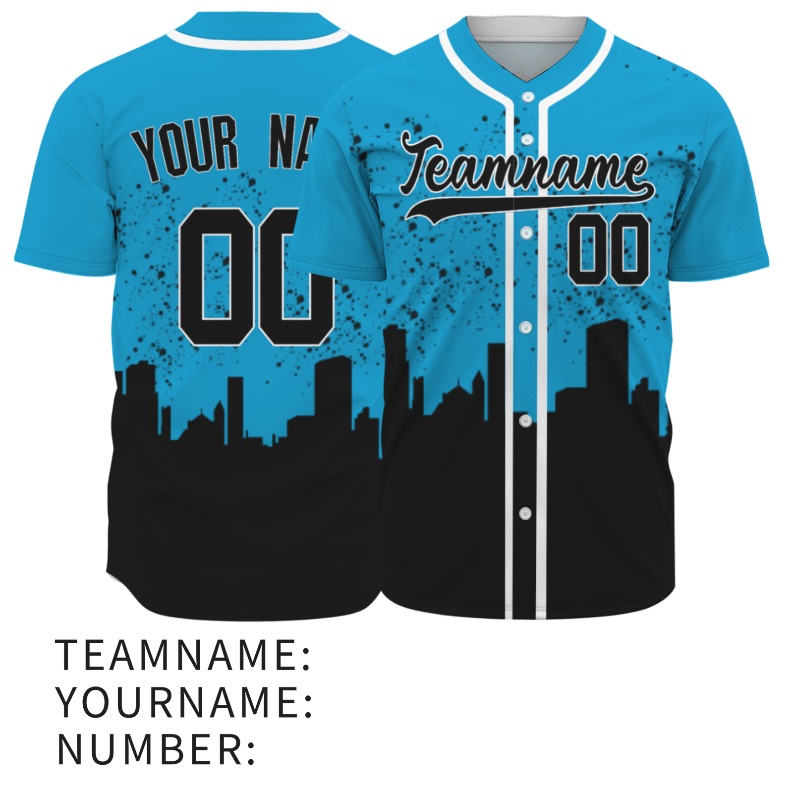 Custom Dark Blue Black-White Authentic City's Reflection Baseball Jersey