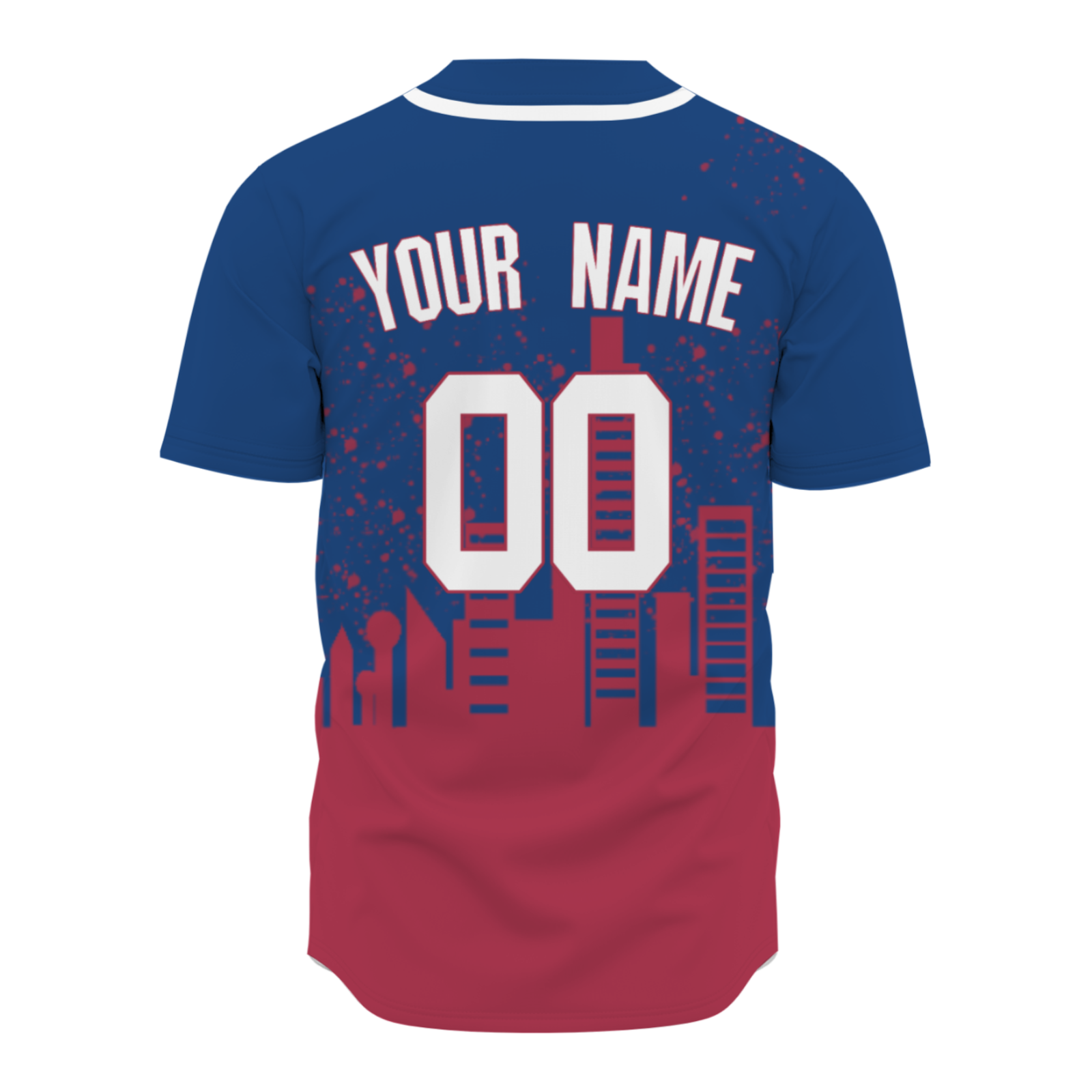 Custom Indigo Dark Red-White Authentic City's Reflection Baseball Jersey