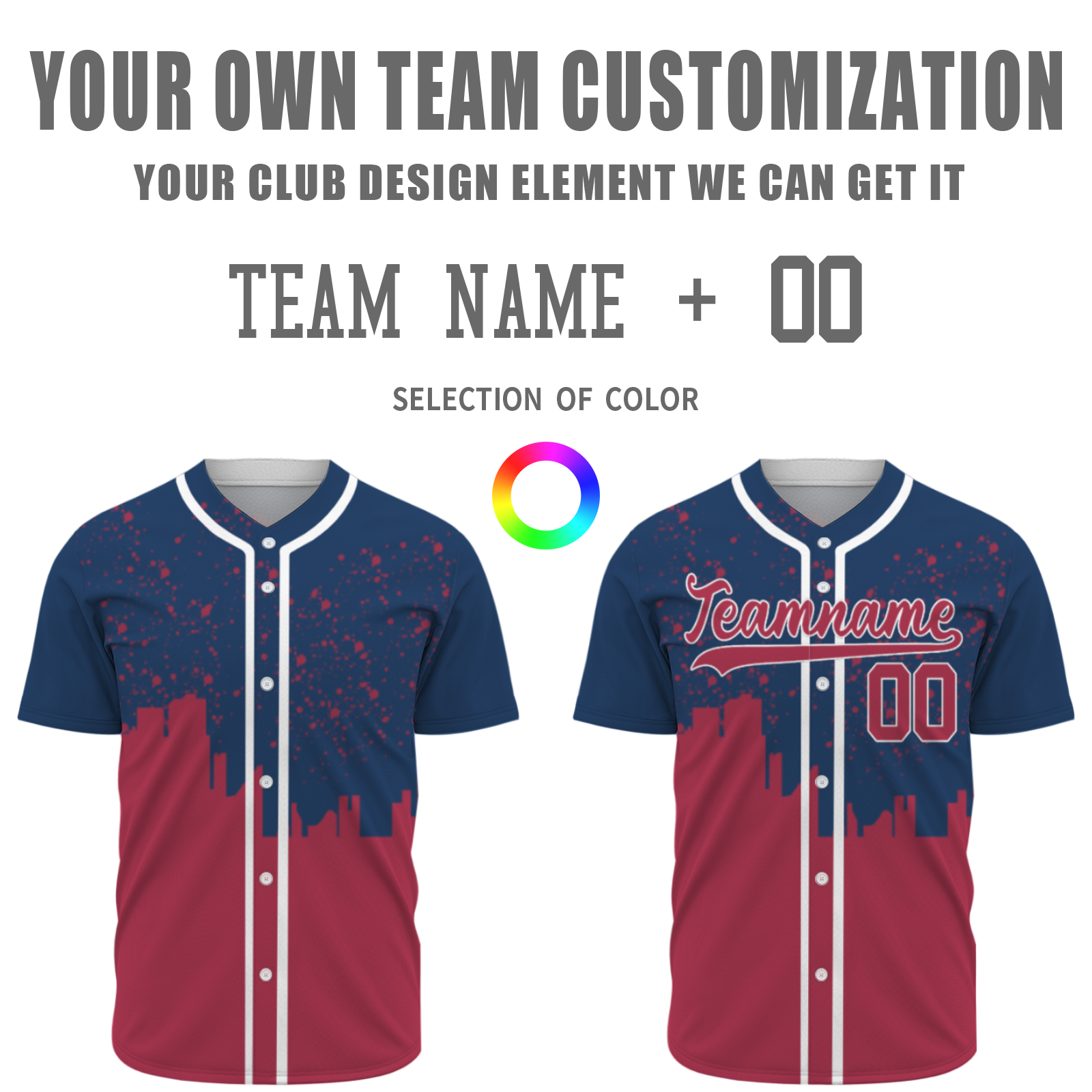 Custom Indigo Dark Red-White Authentic City's Reflection Baseball Jersey