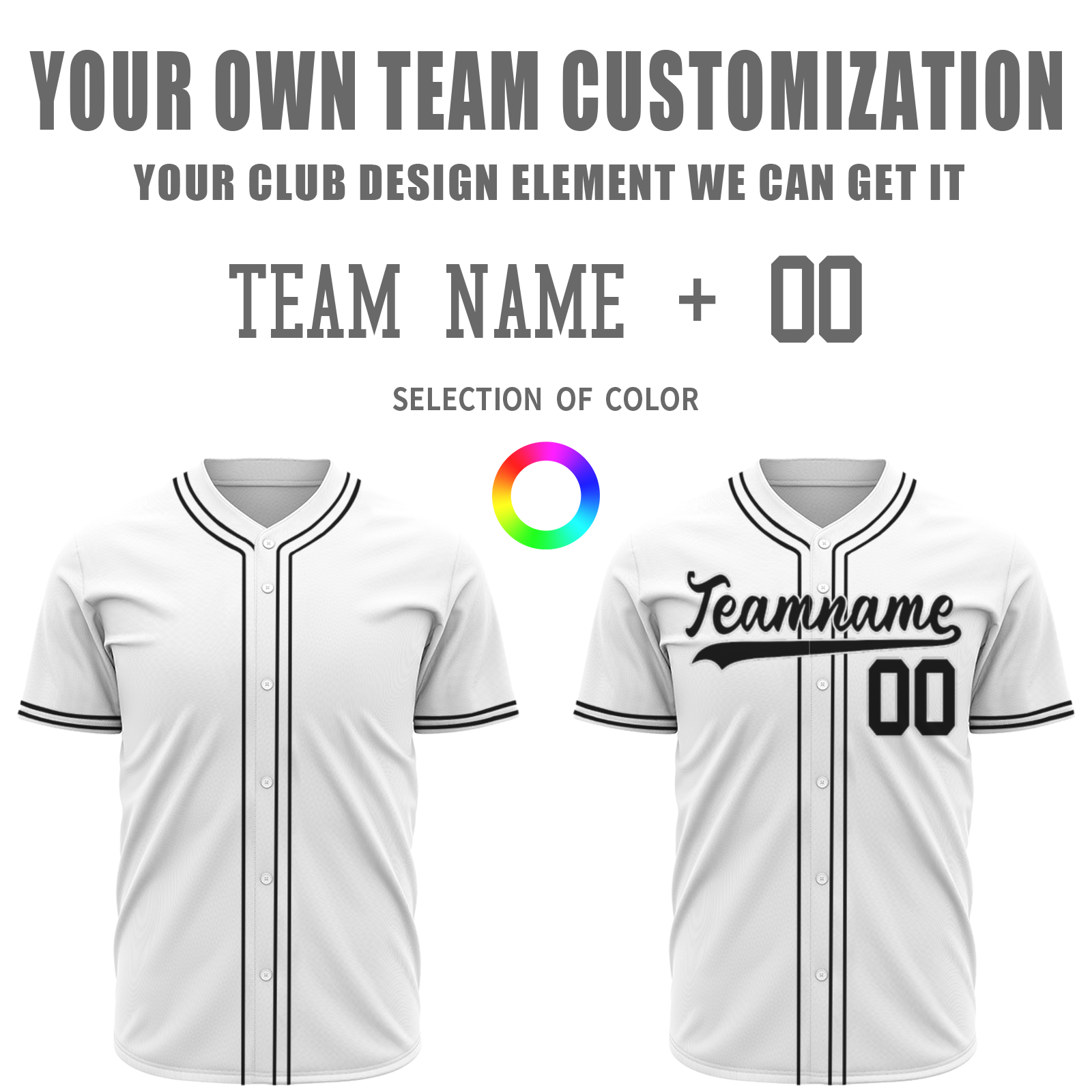 Custom White Black-White Authentic Baseball Jersey