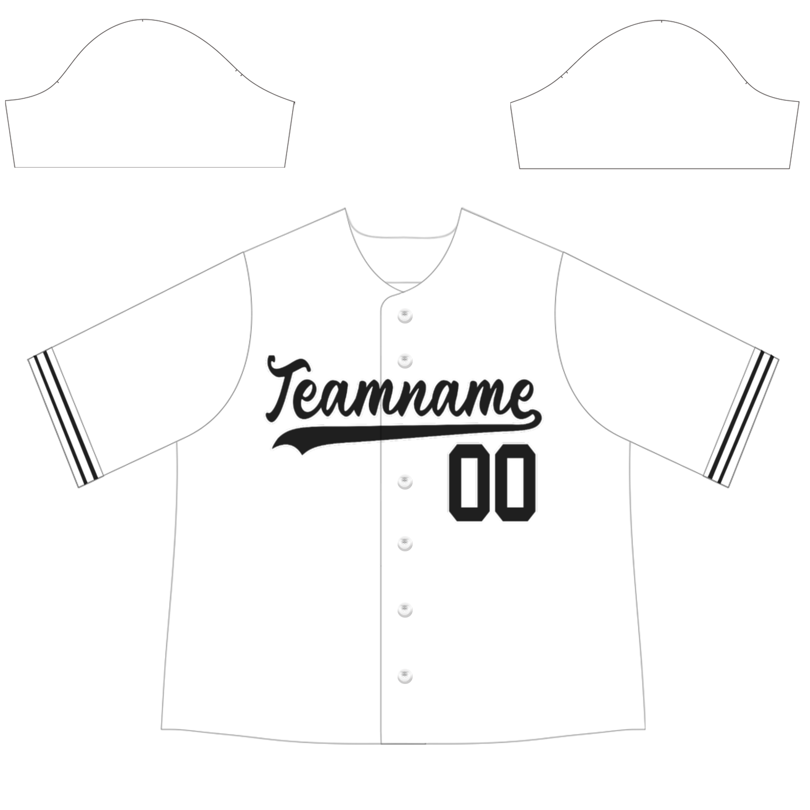 Custom White Black-White Authentic Baseball Jersey