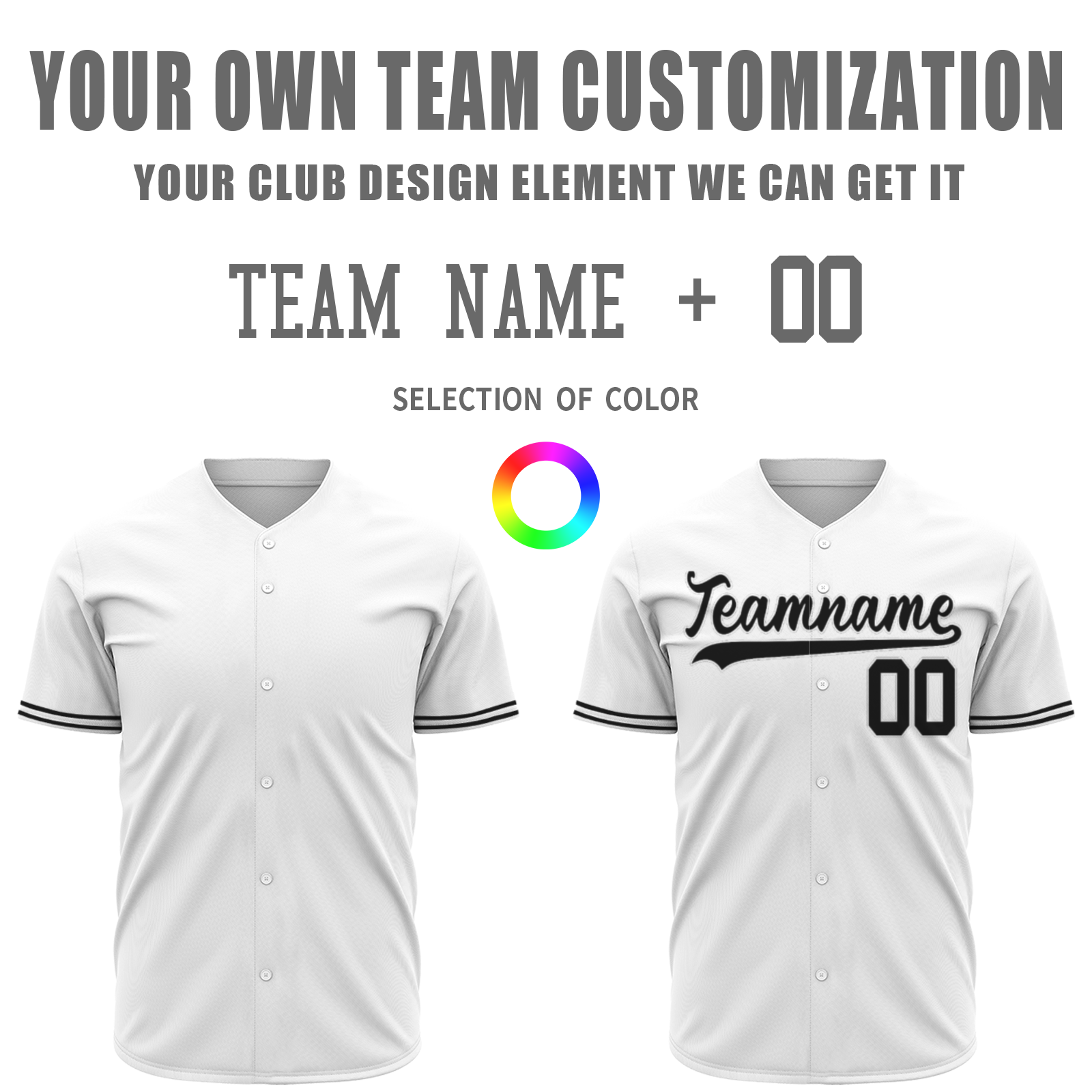 Custom White Black-White Authentic Baseball Jersey