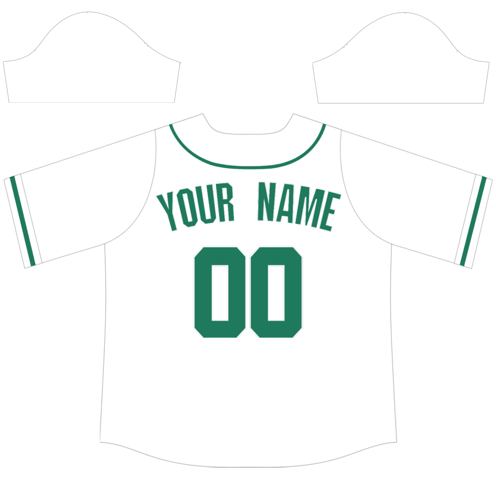 Custom White Dark Mint Green-White Authentic Baseball Jersey