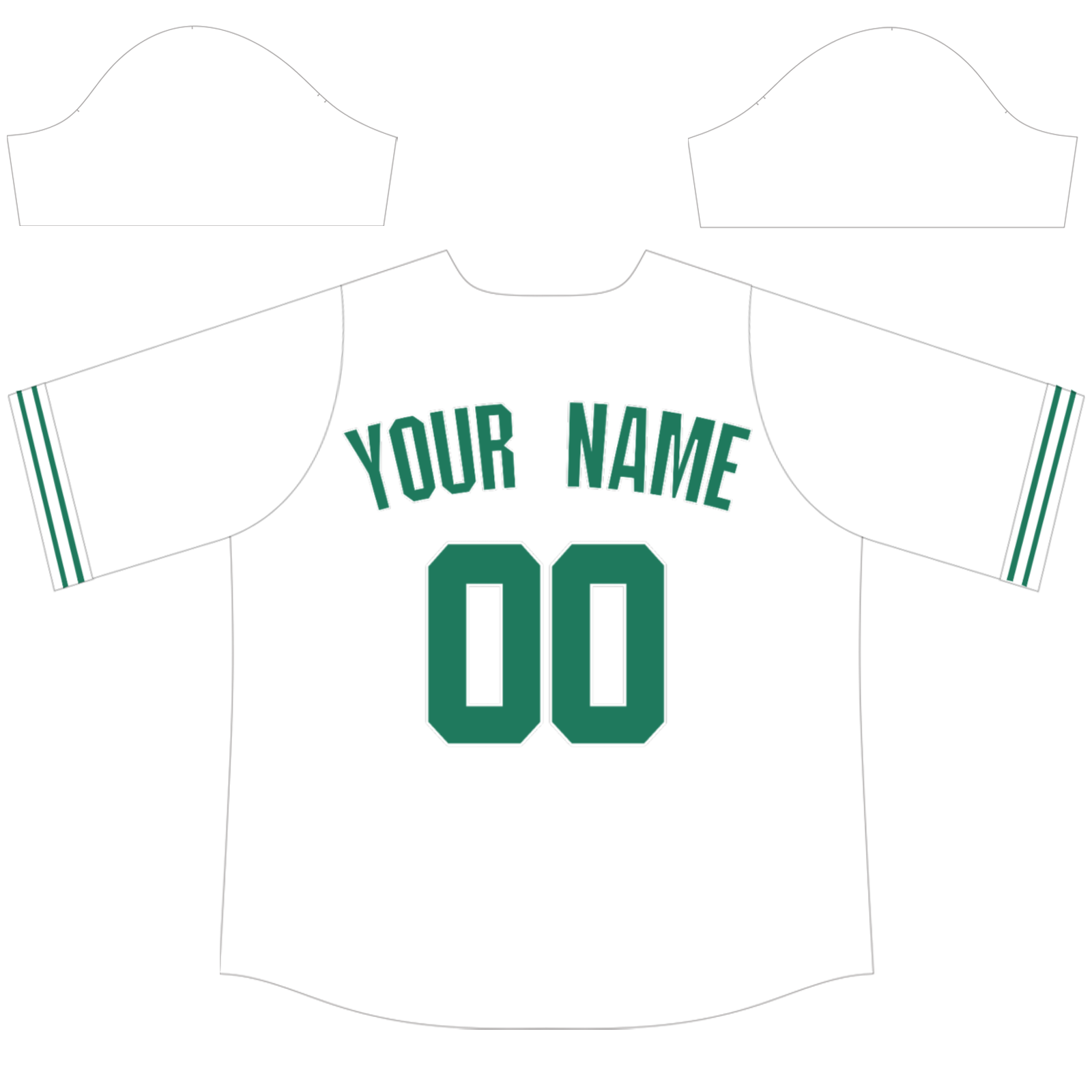 Custom White Dark Mint Green-White Authentic Baseball Jersey