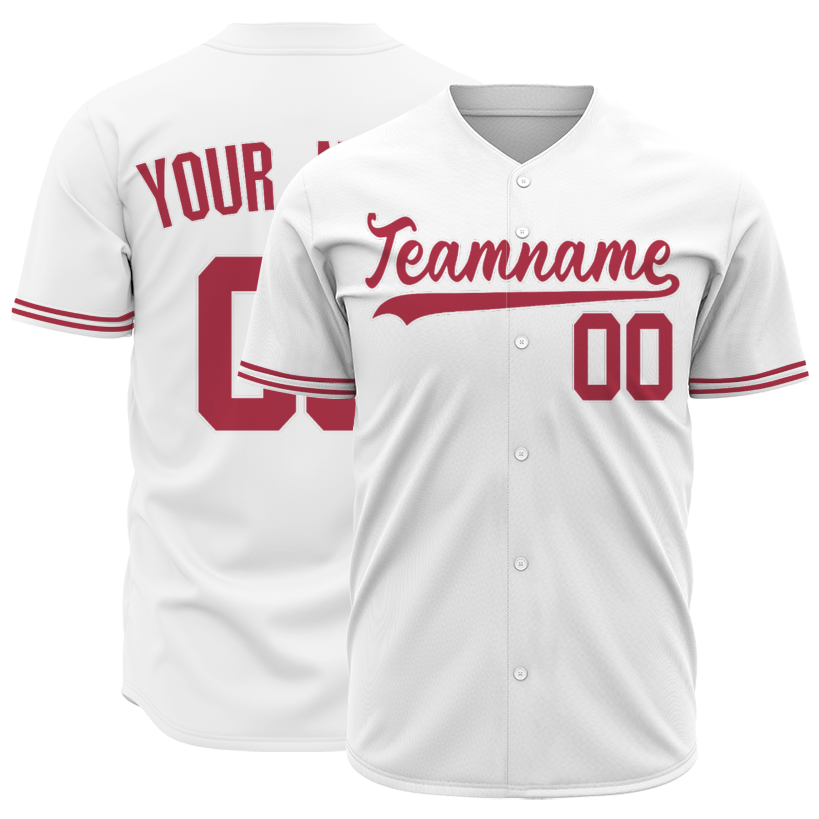 Custom White Black-White Authentic Baseball Jersey