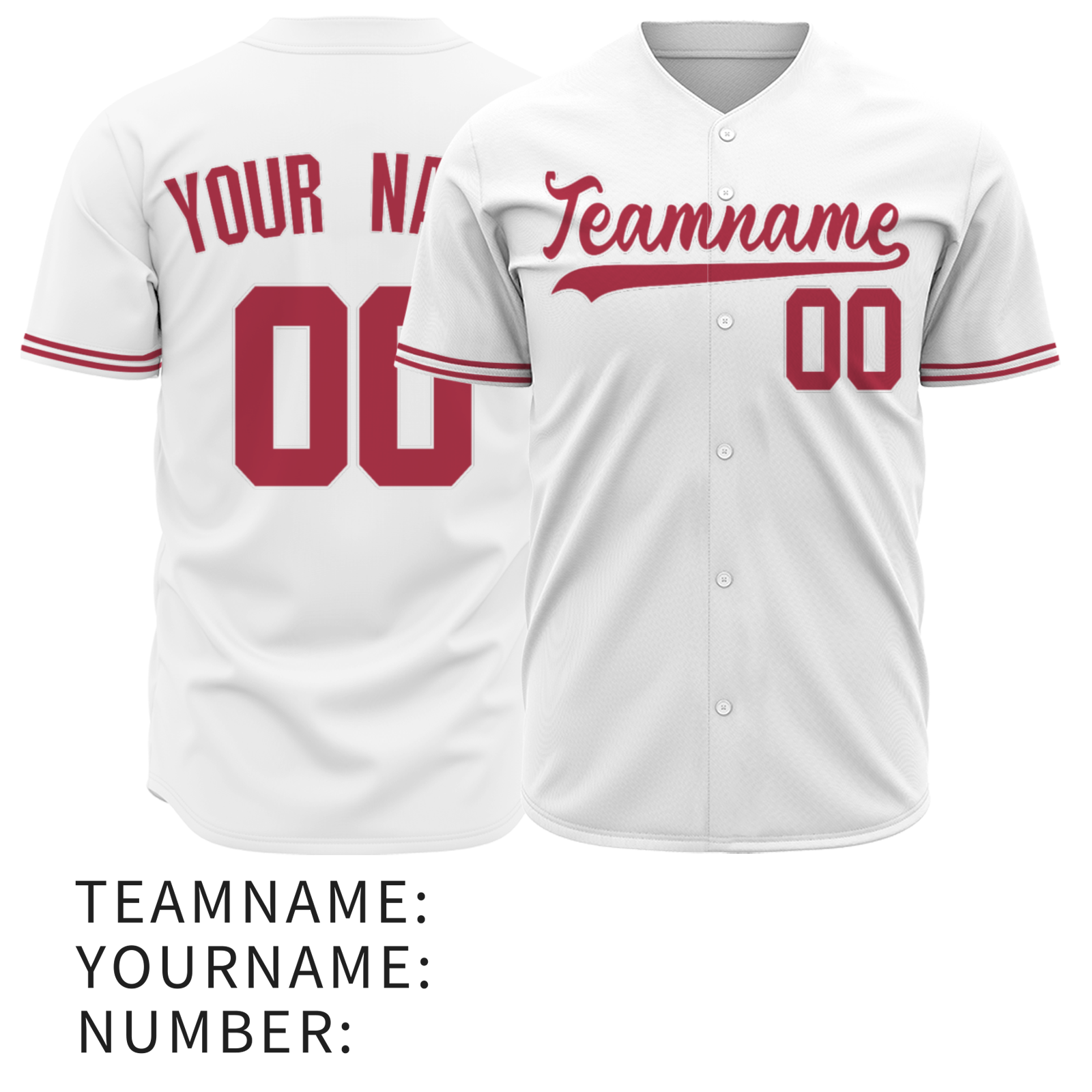 Custom White Black-White Authentic Baseball Jersey