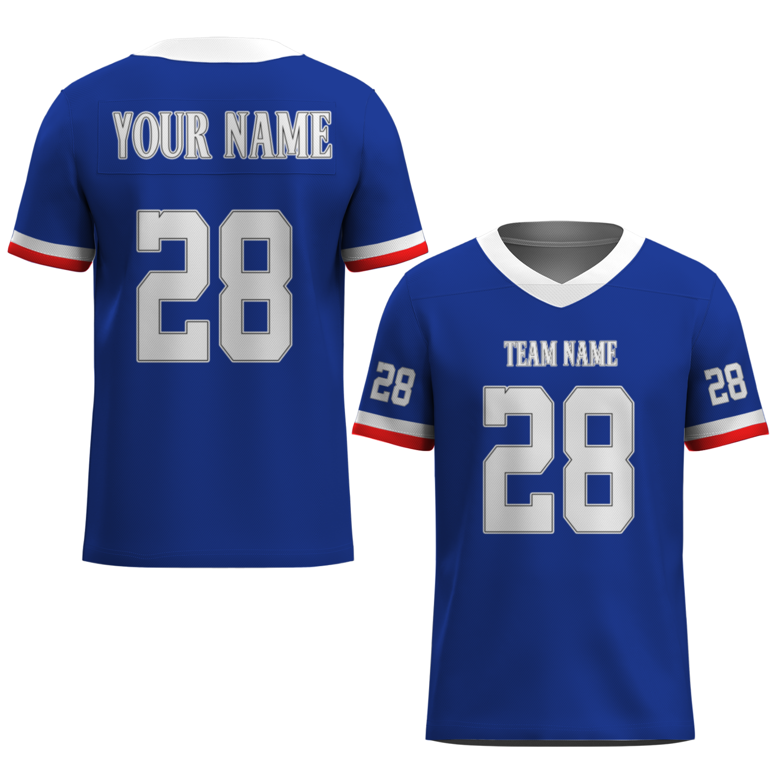 Custom  Orange White-Dark Blue Mesh Authentic Football Jersey