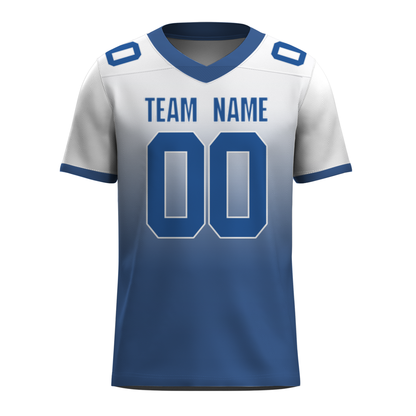 Custom  Dark Gray Blue-White Mesh Authentic Football Jersey