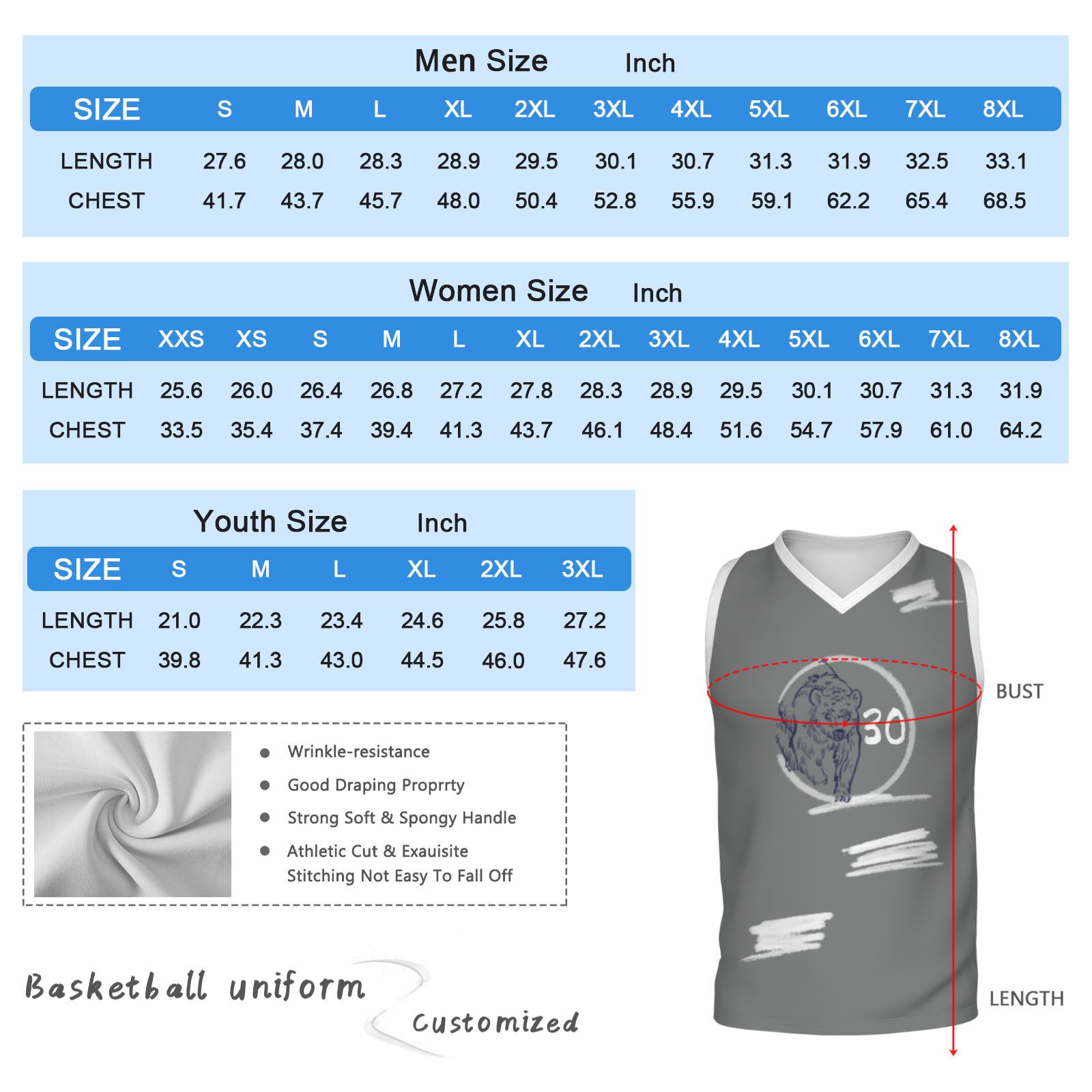 Custom Blue Chinese Painting Horse V-Neck Basketball Jersey