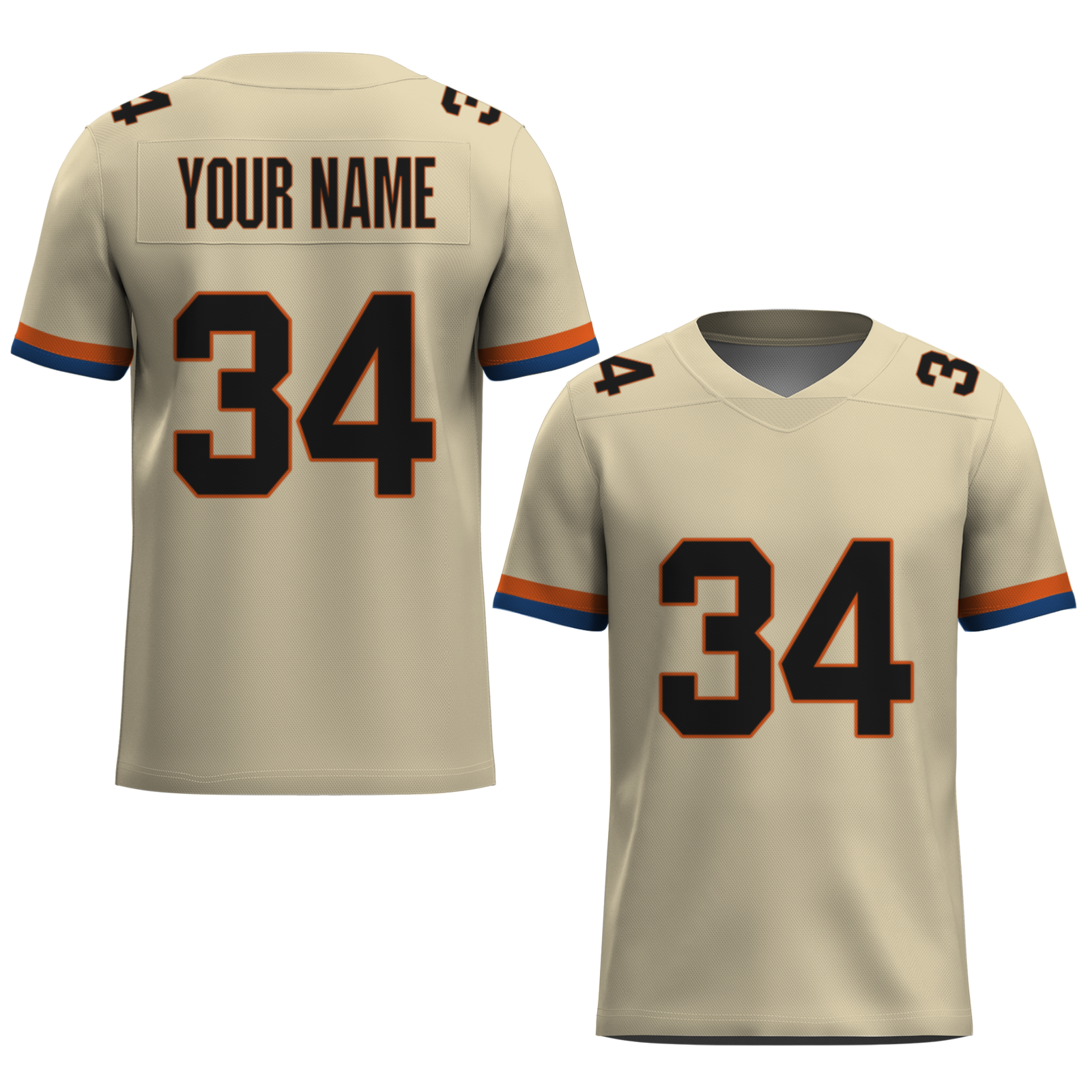 Custom Auburn White Authentic Football Jersey