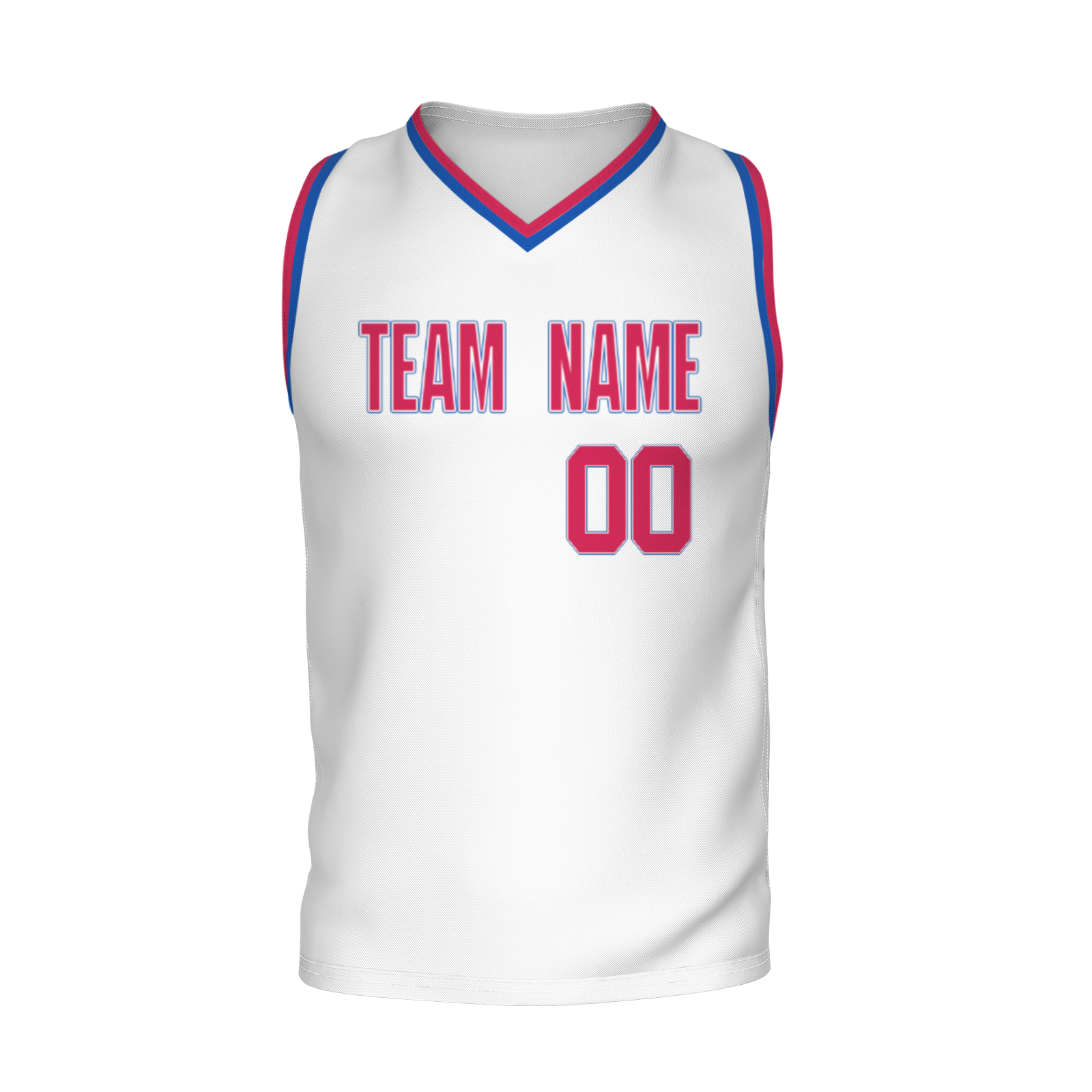 Custom White Dark Blue-Orange Authentic V-Neck Basketball Jersey