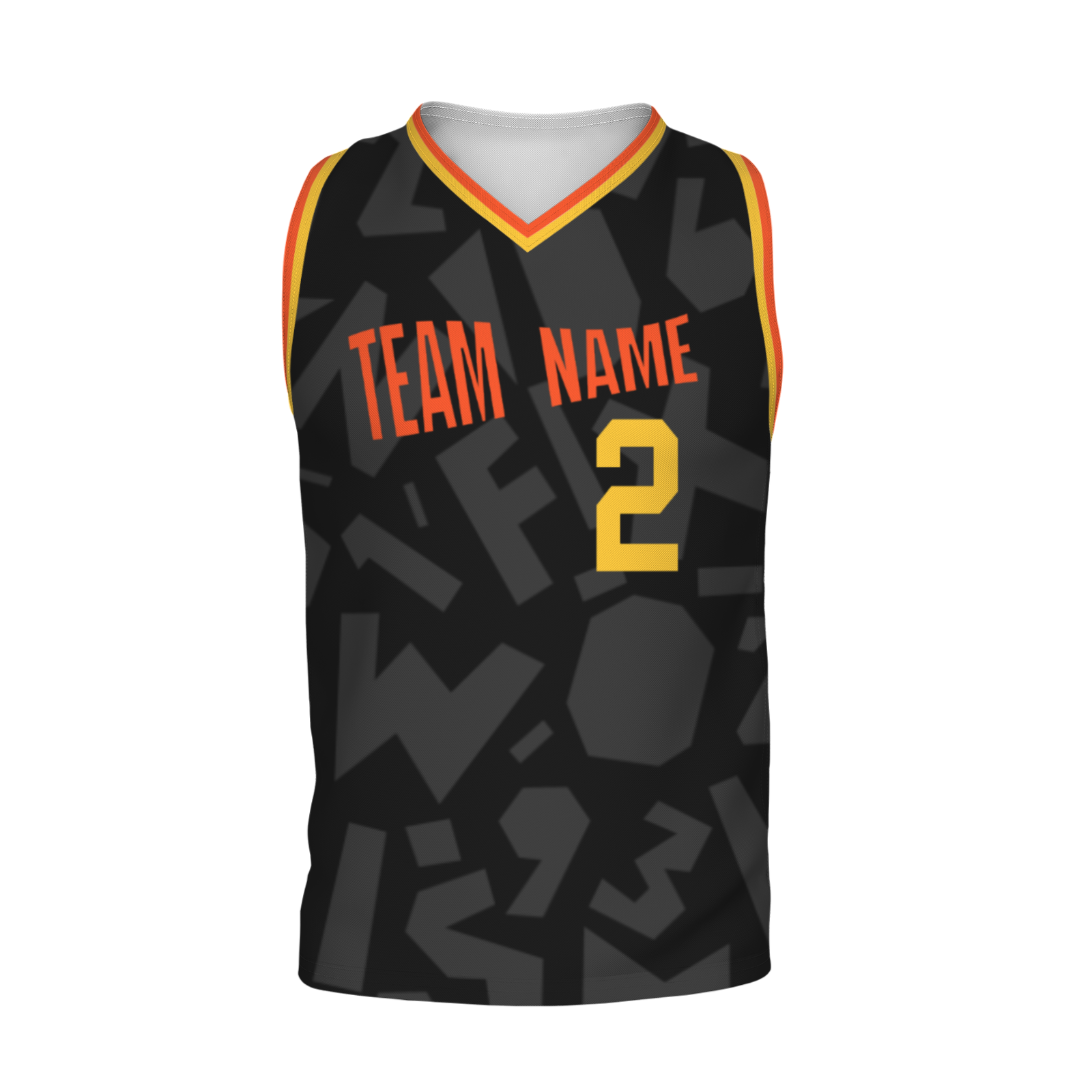 Custom White Dark Blue-Orange Authentic V-Neck Basketball Jersey