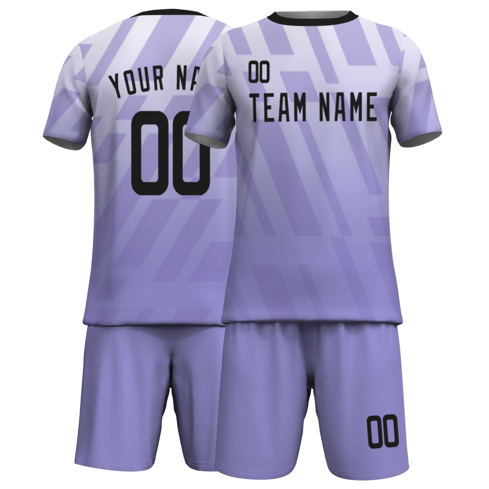 Custom White Black Sublimation Soccer Uniform Jersey