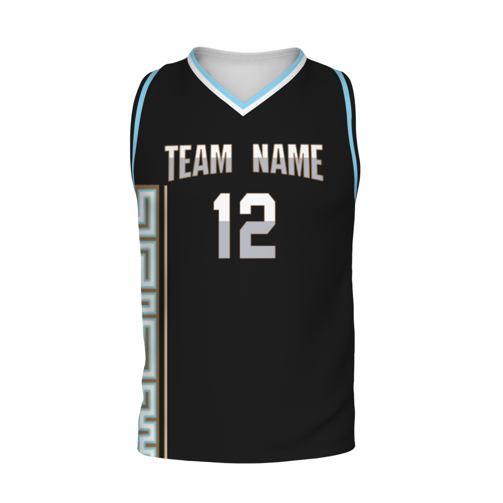 Custom White Dark Blue-Orange Authentic V-Neck Basketball Jersey