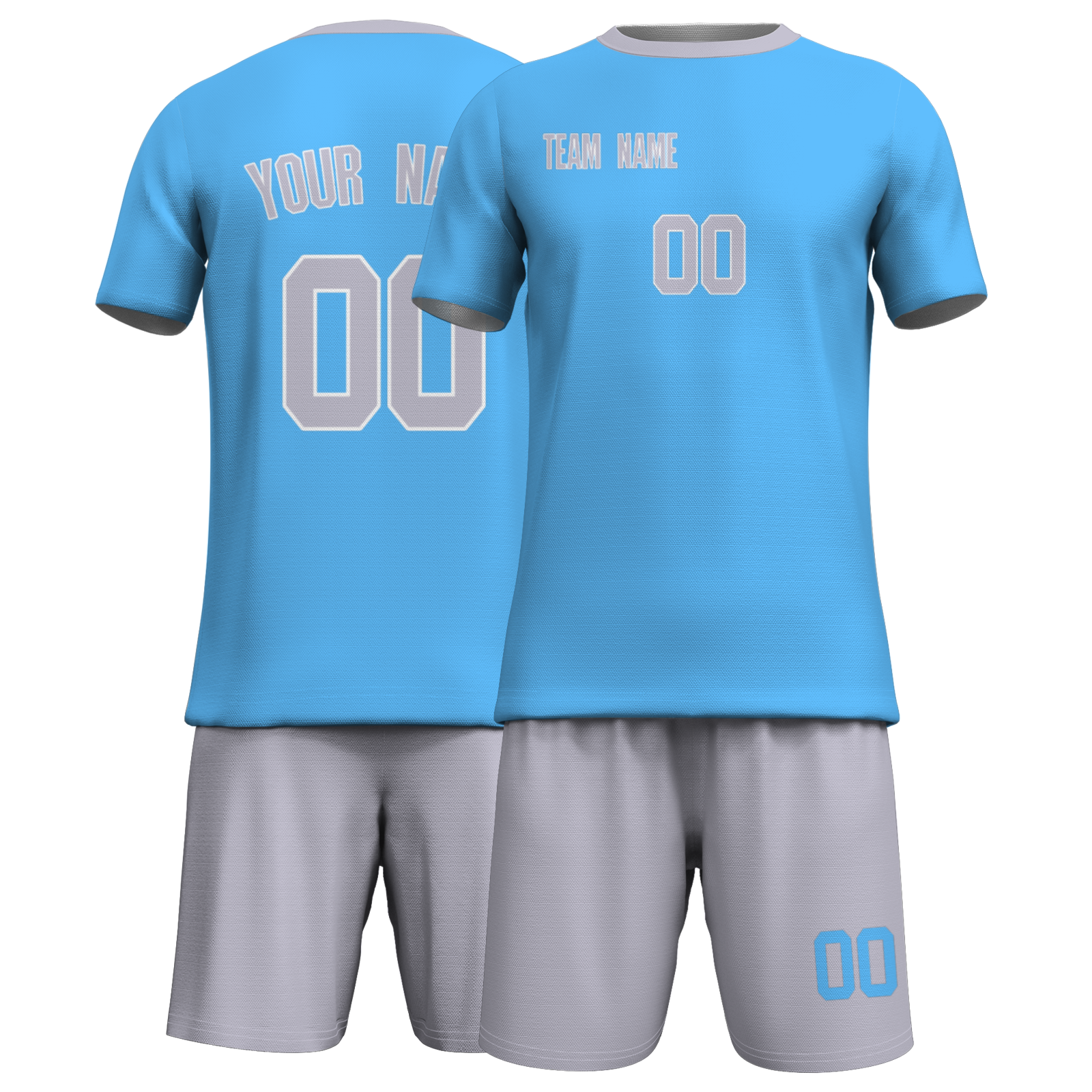 Custom White Yelow Sublimation Soccer Uniform Jersey