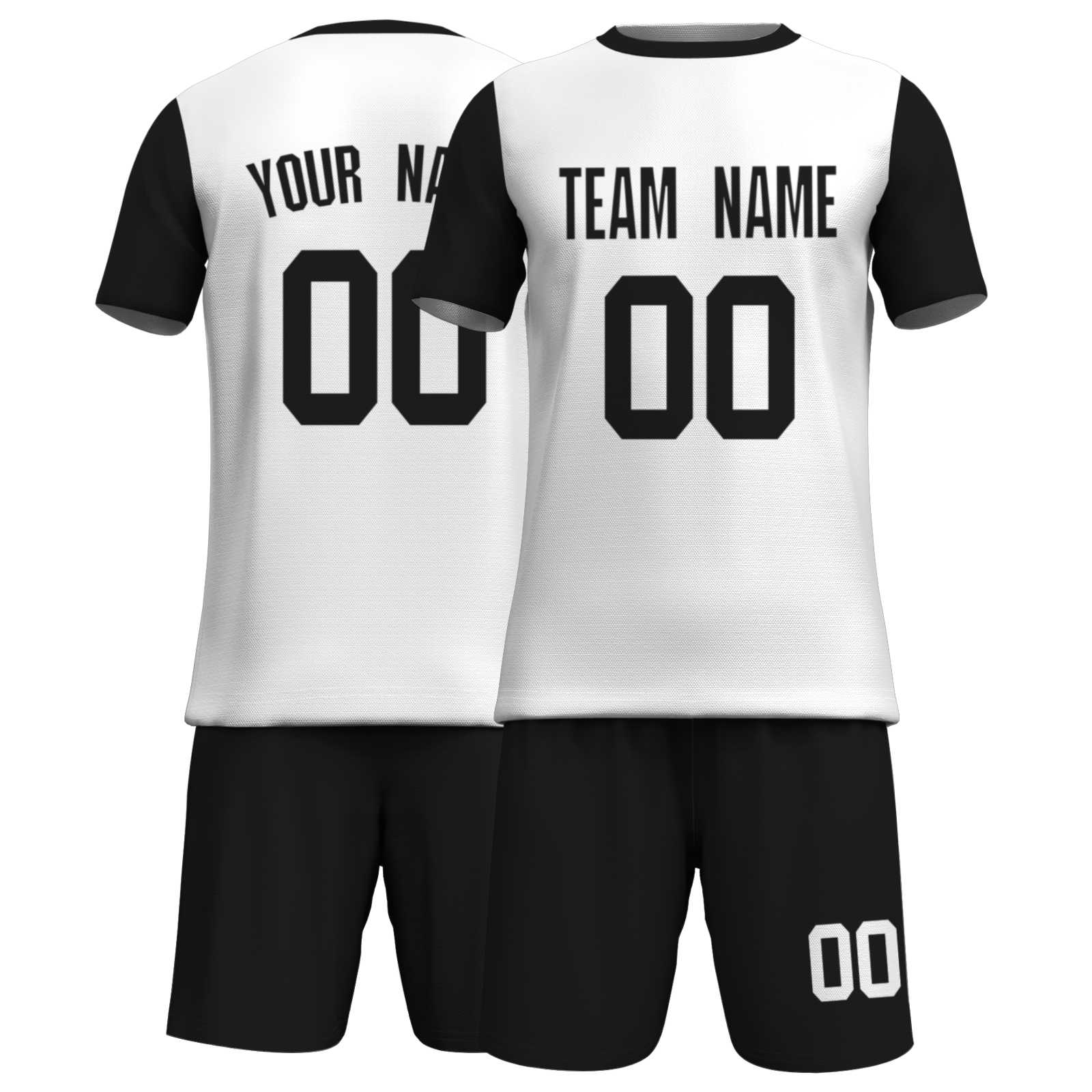 Custom White Yelow Sublimation Soccer Uniform Jersey