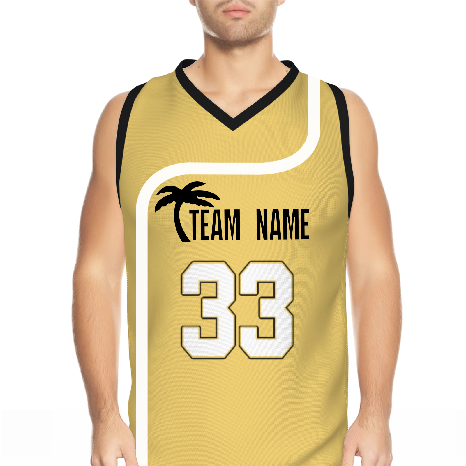 Custom Turquoise White Orange Authentic Coconut Tree Basketball Jersey