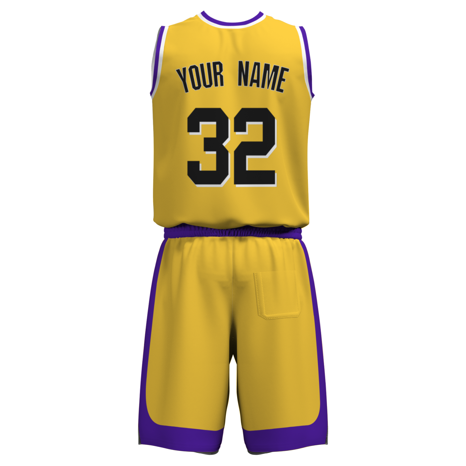 Custom Purple Mustard-White Authentic Basketball Uniform Jersey