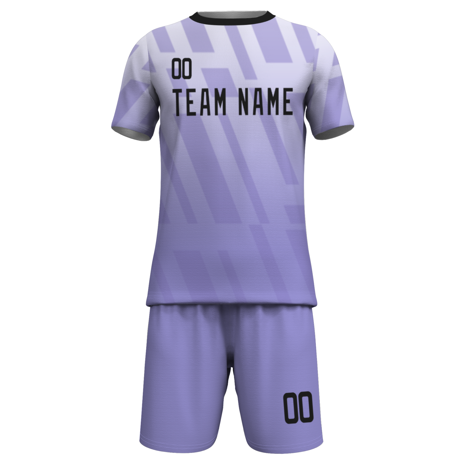 Custom White Black Sublimation Soccer Uniform Jersey