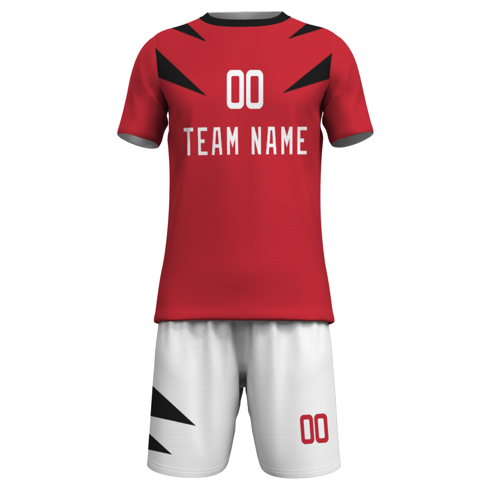 Custom White Black Sublimation Soccer Uniform Jersey