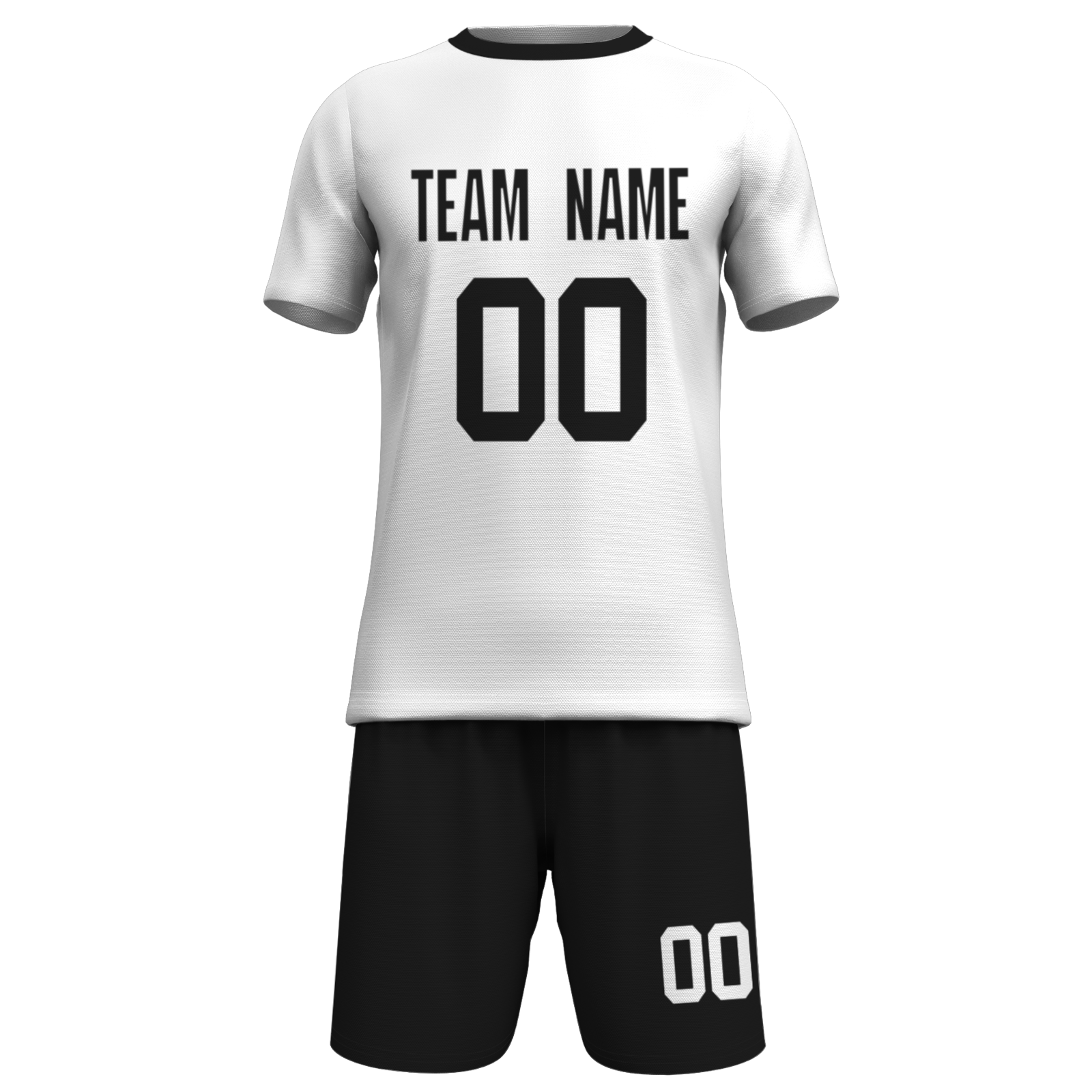 Custom White Yelow Sublimation Soccer Uniform Jersey