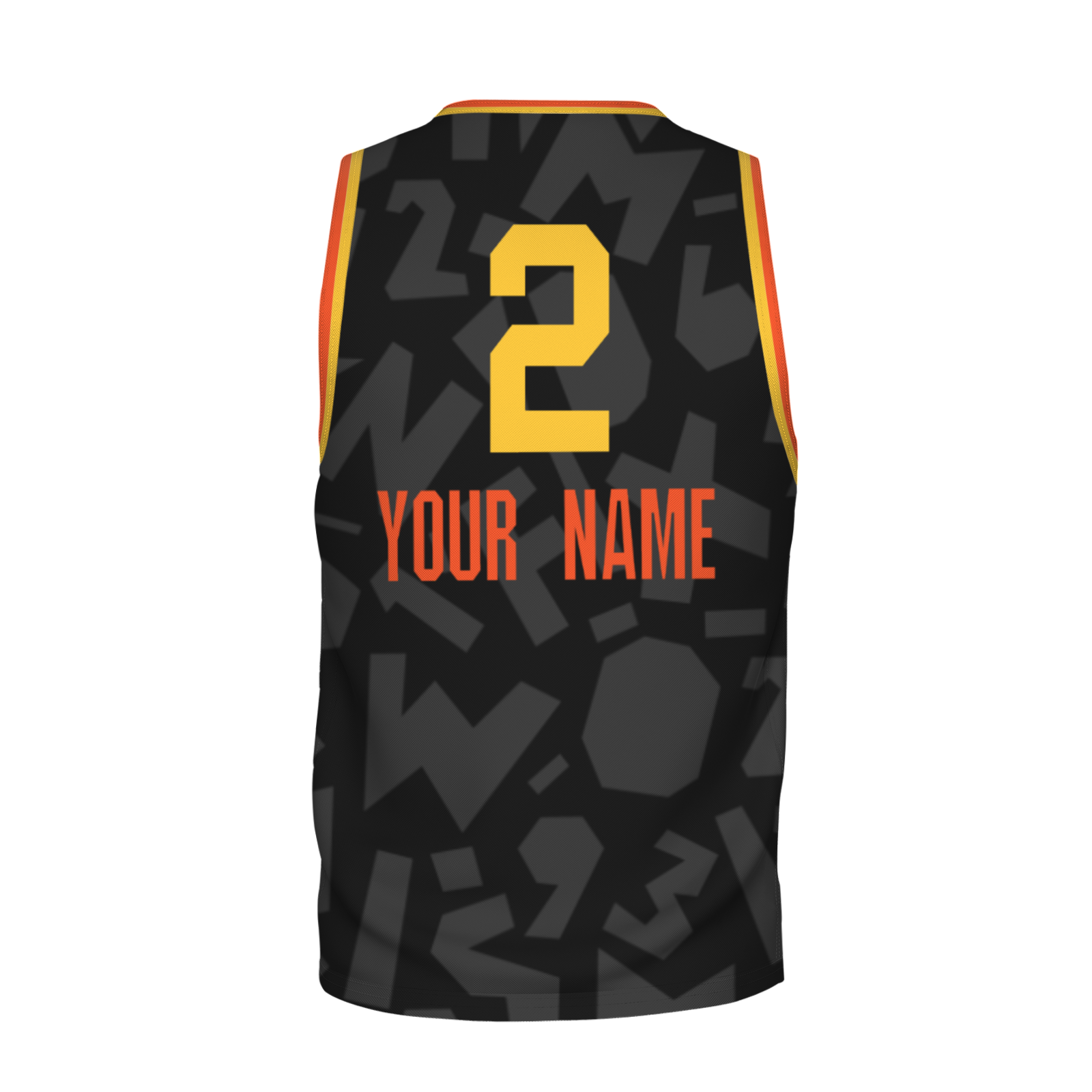 Custom White Dark Blue-Orange Authentic V-Neck Basketball Jersey