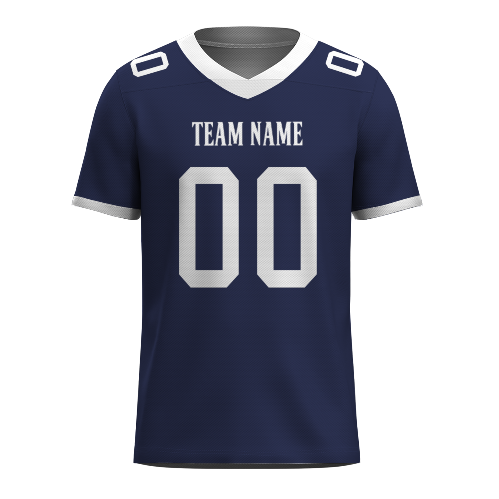 Custom  Orange White-Dark Blue Mesh Authentic Football Jersey