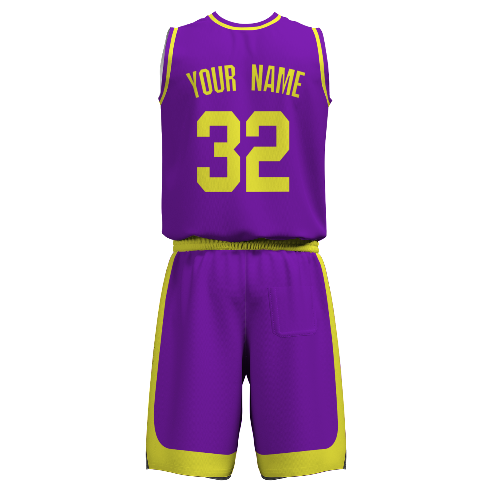 Custom Purple Mustard-White Authentic Basketball Uniform Jersey